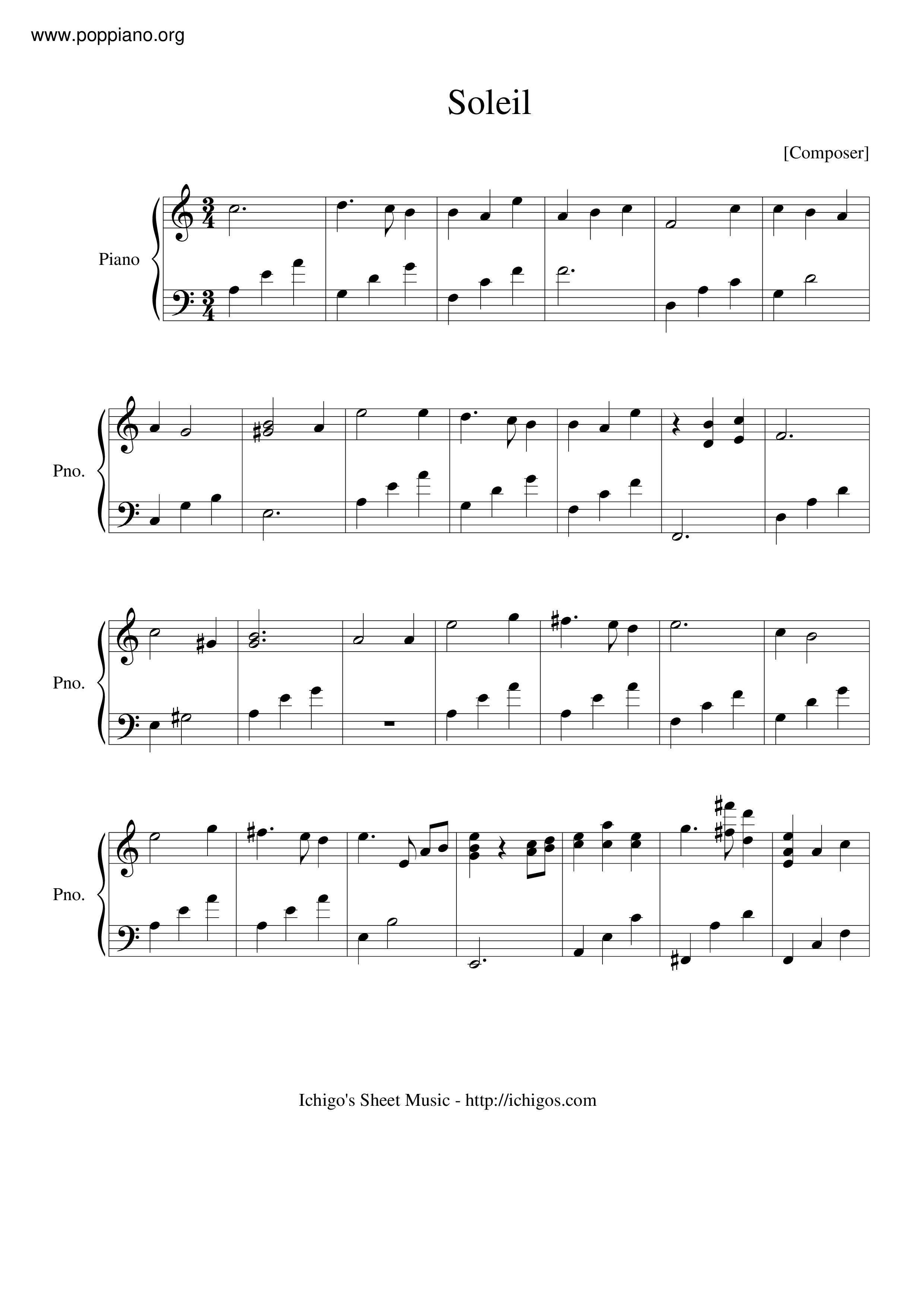 Soleil Score