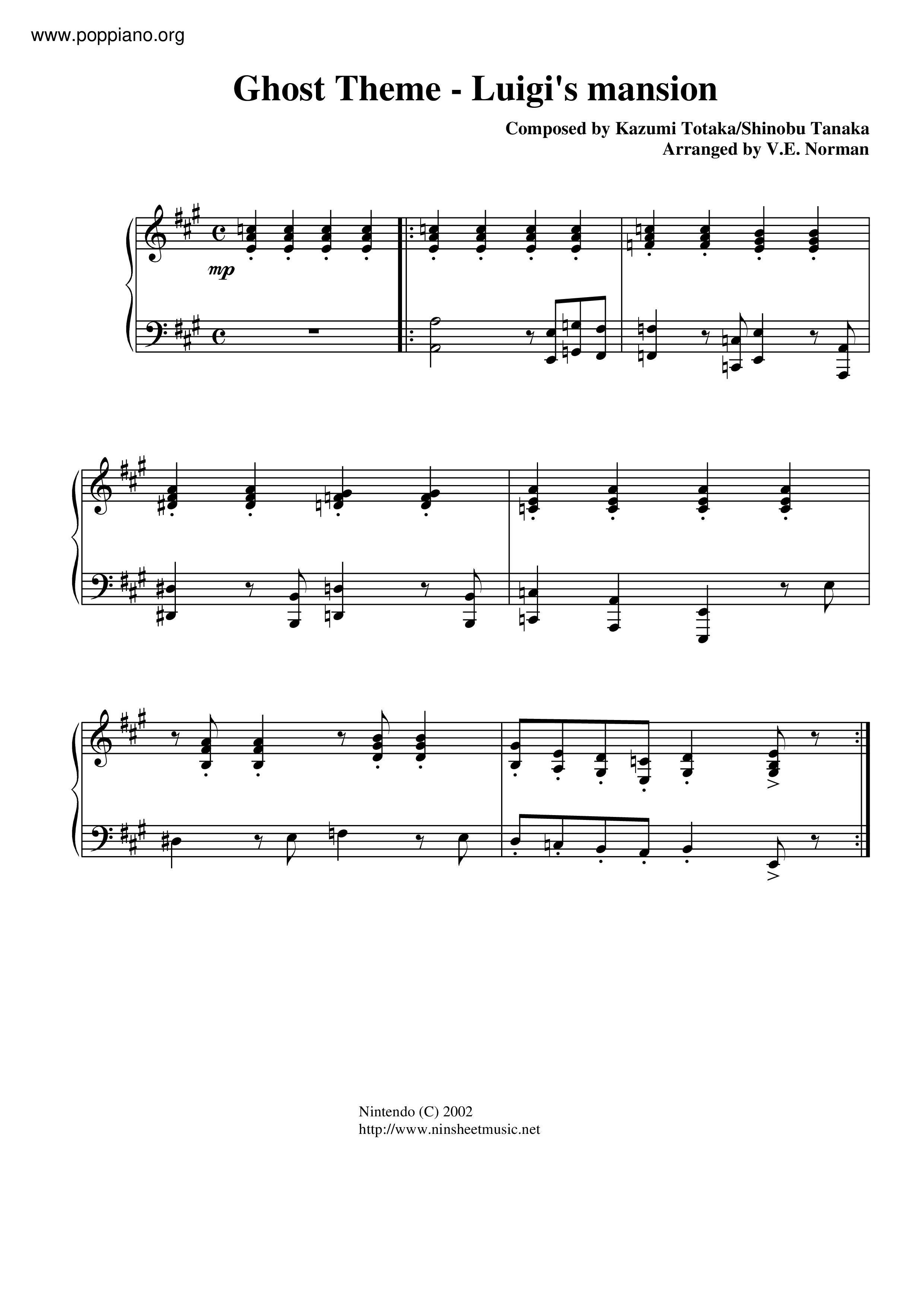 Ghost Theme Score