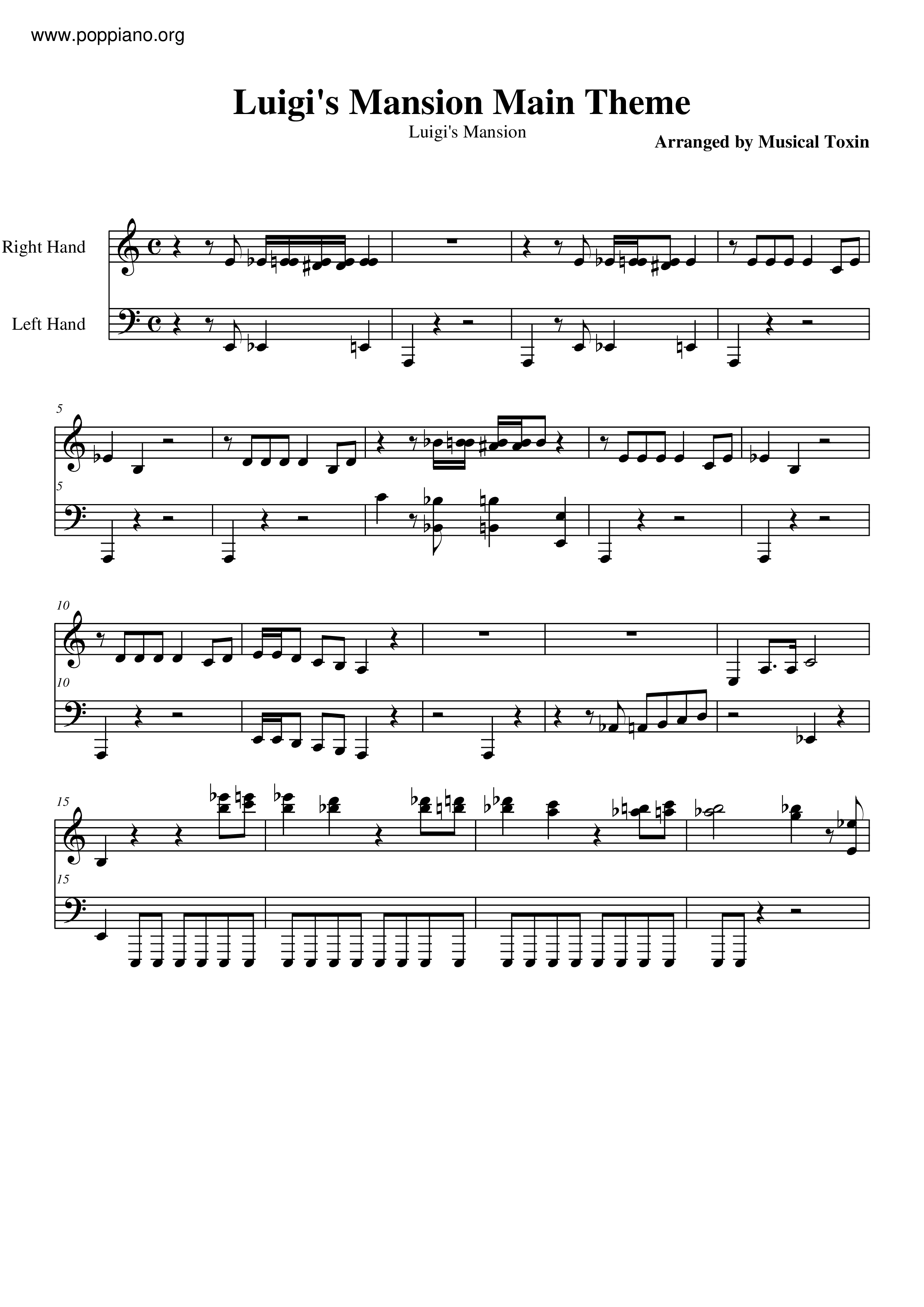 Main Theme Score