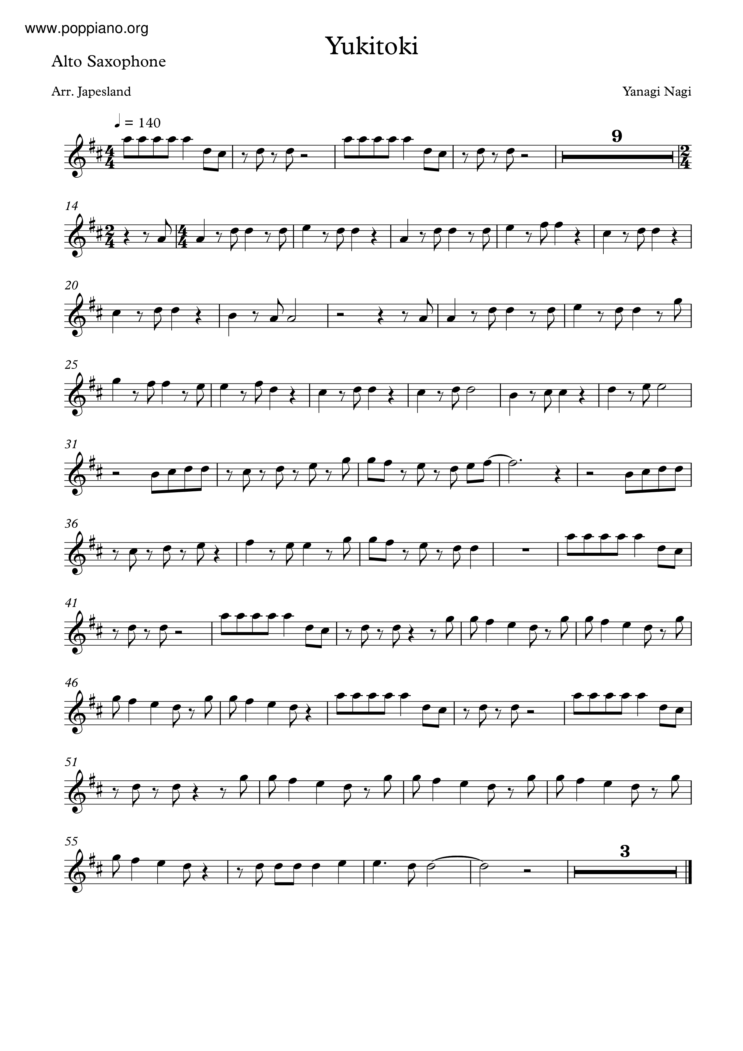 Yukitoki Score