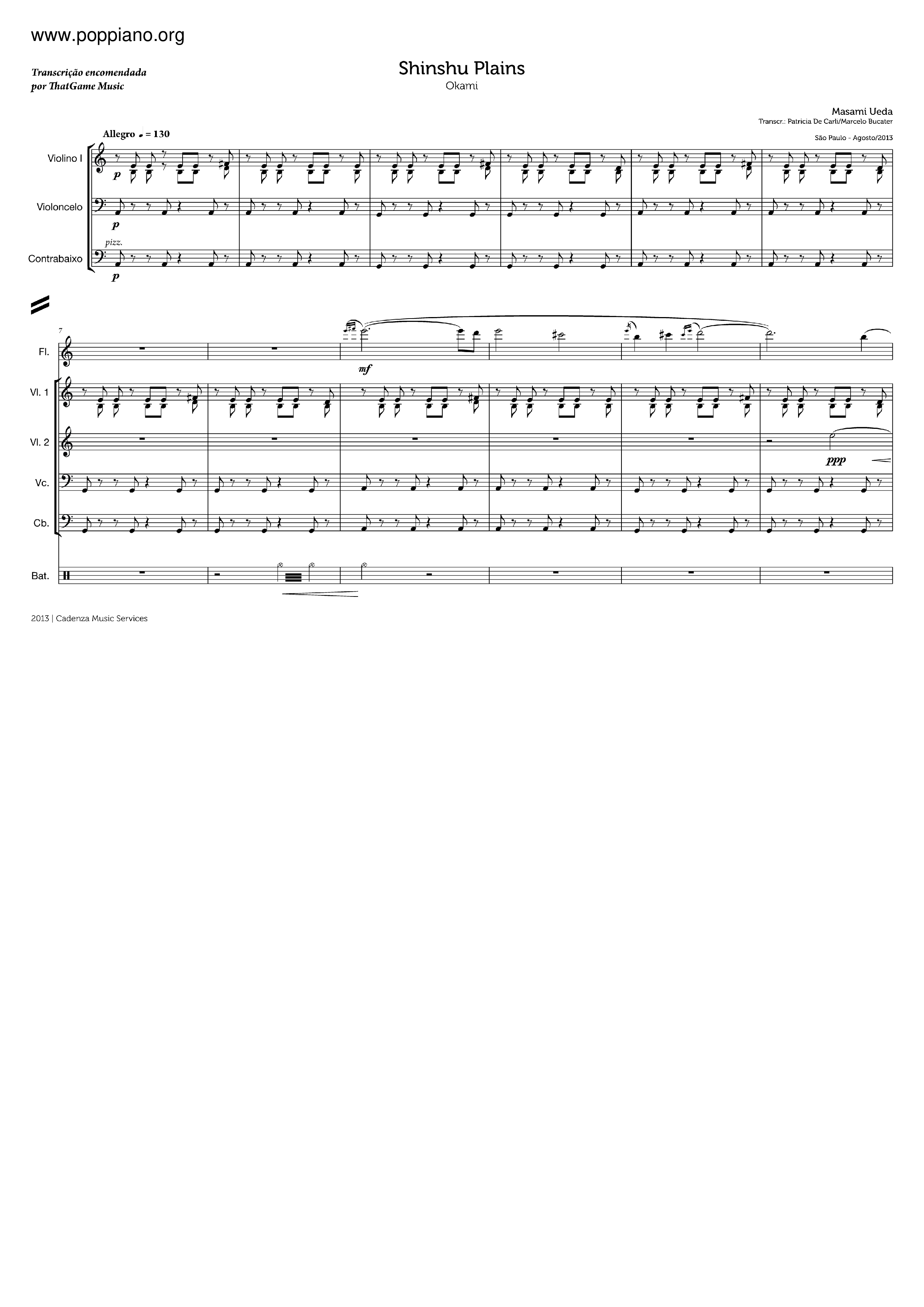 Shinshuu Plains Score