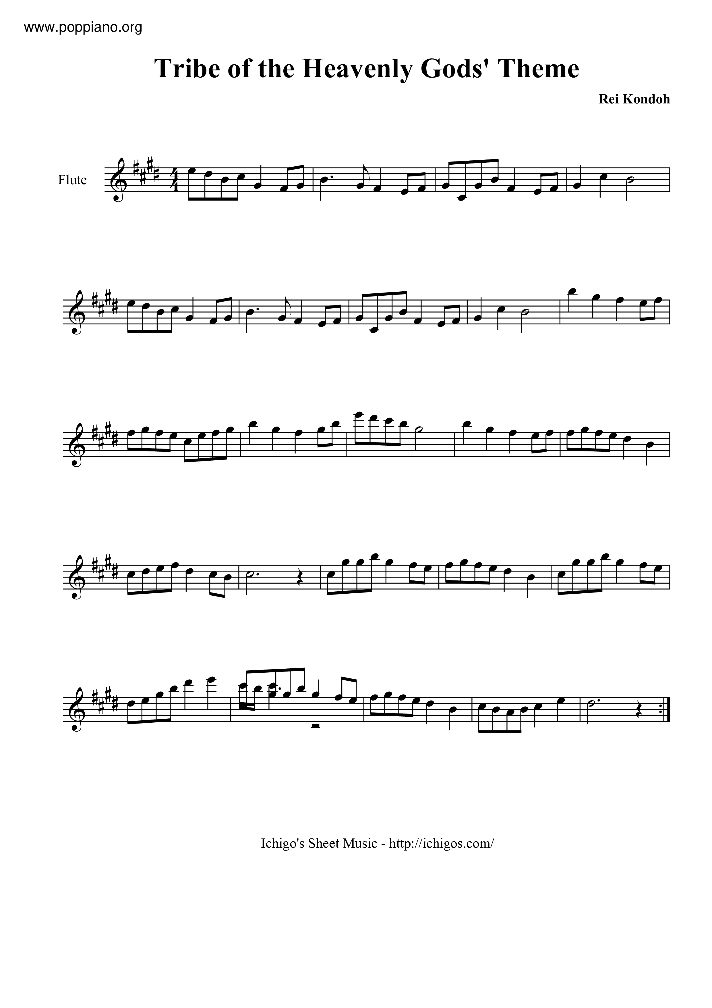 Tribe Of The Heavenly Gods Theme Score