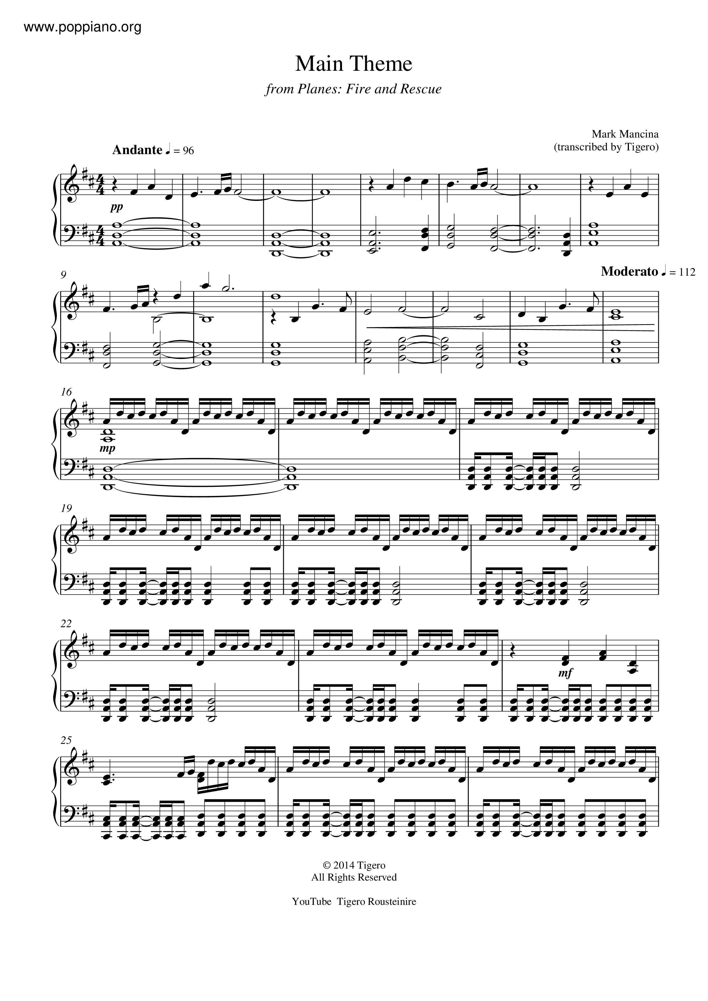 Main Theme Score