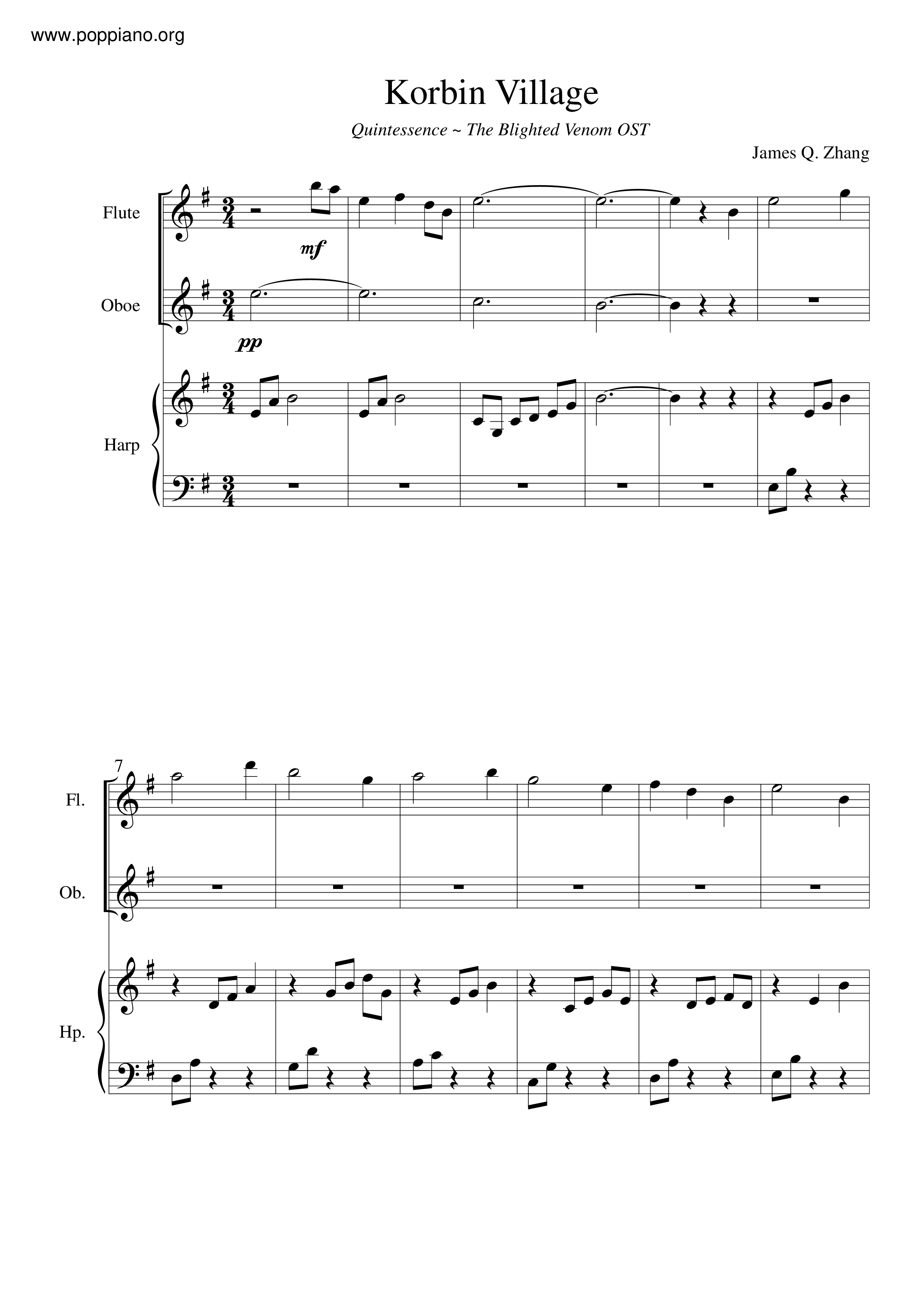 Korbin Village Score