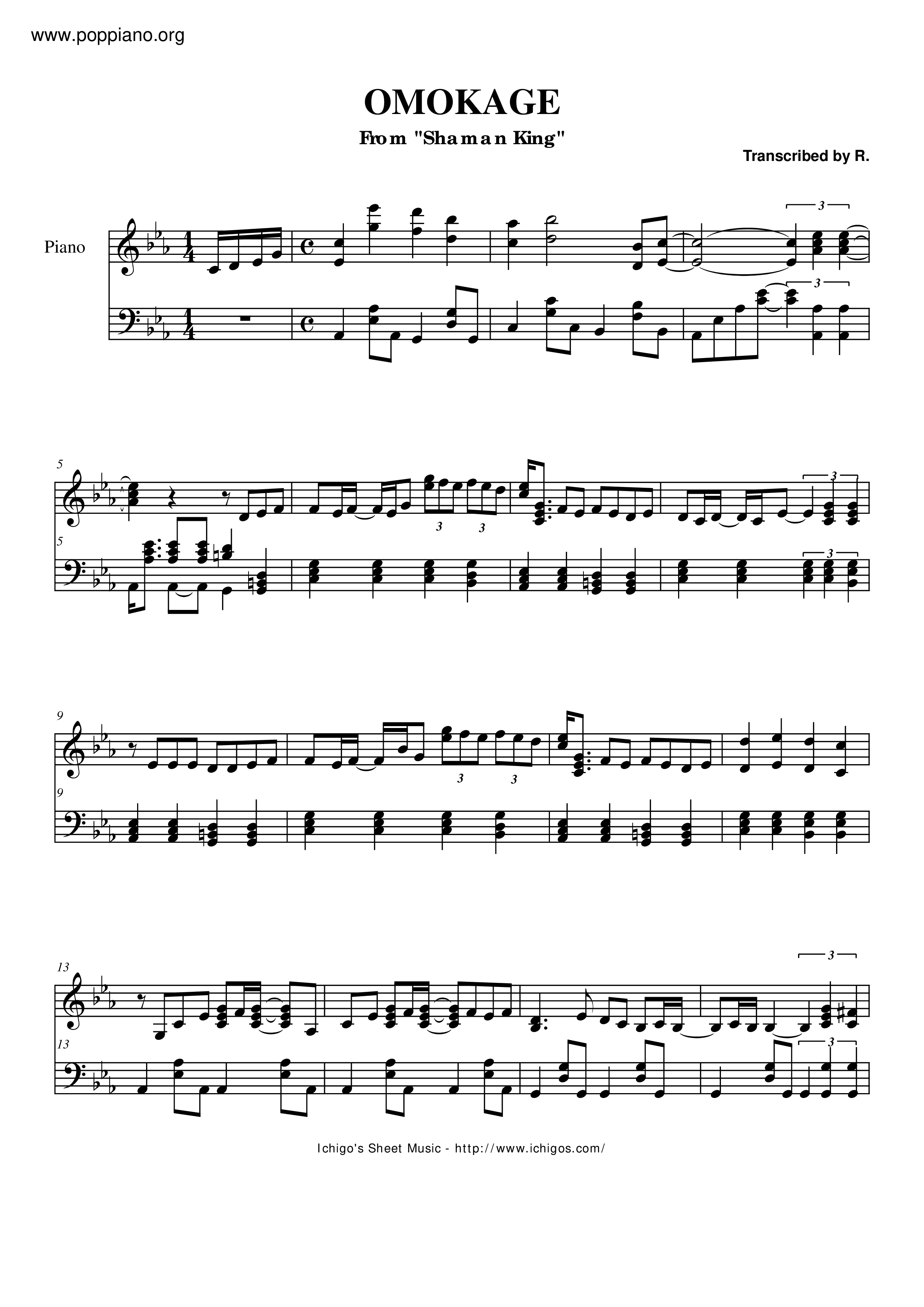 Omokage Score