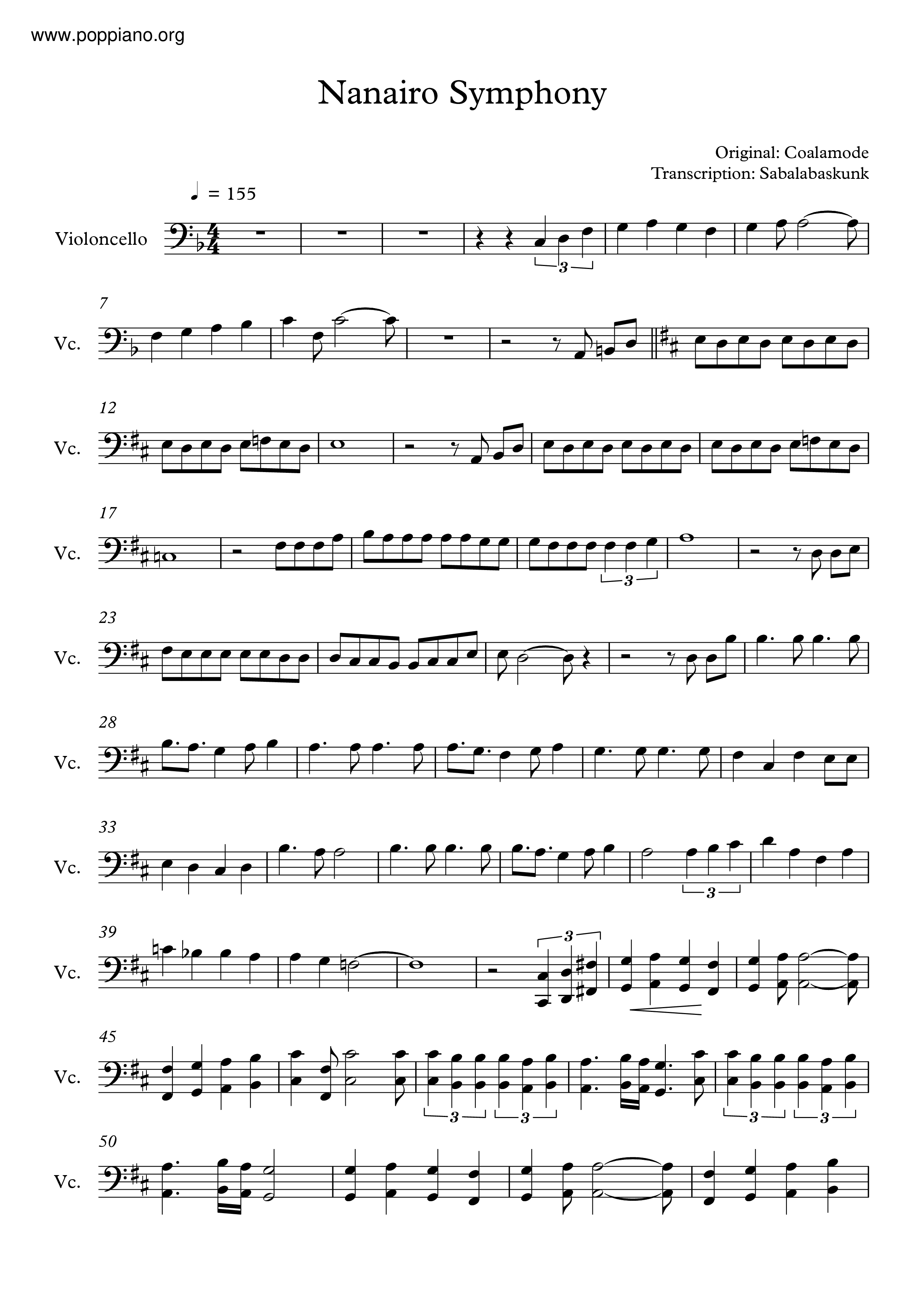 Nanairo Symphony Score