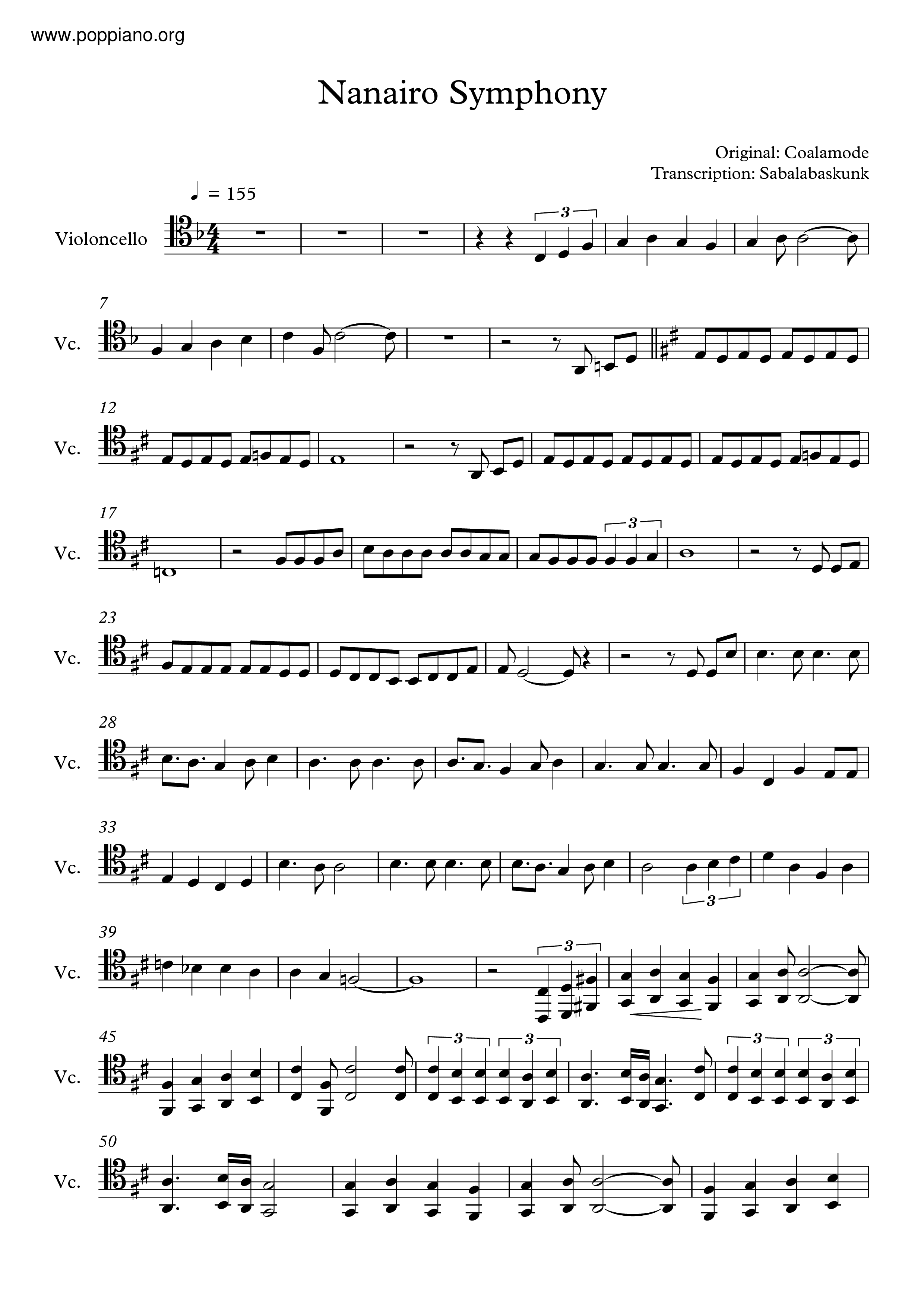 Nanairo Symphony Score