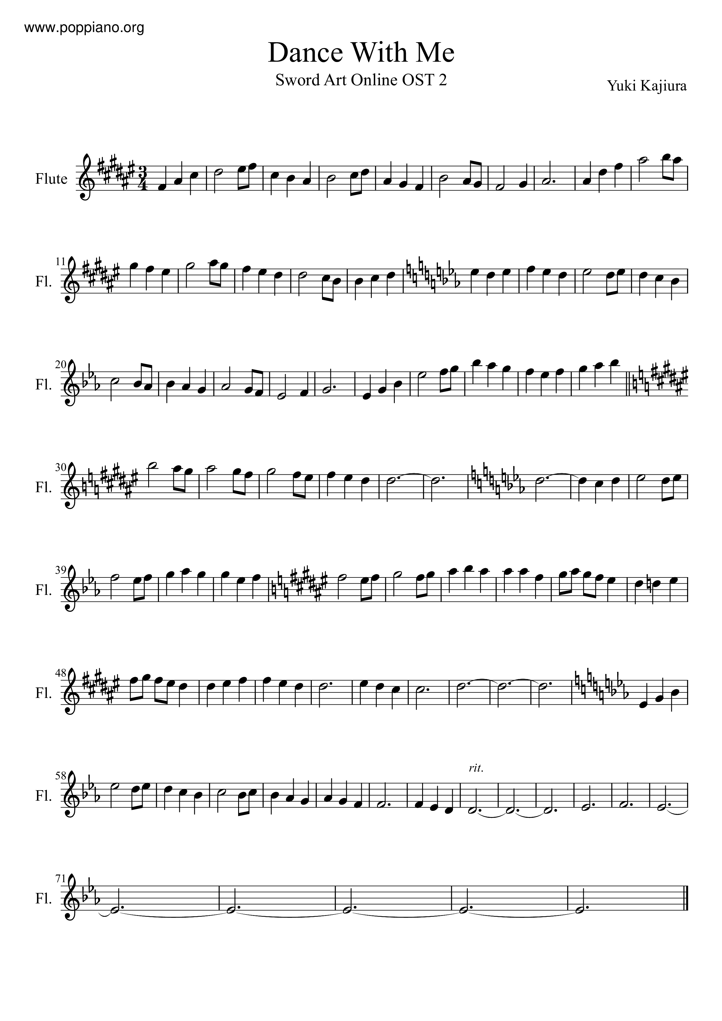 Dance With Me Score
