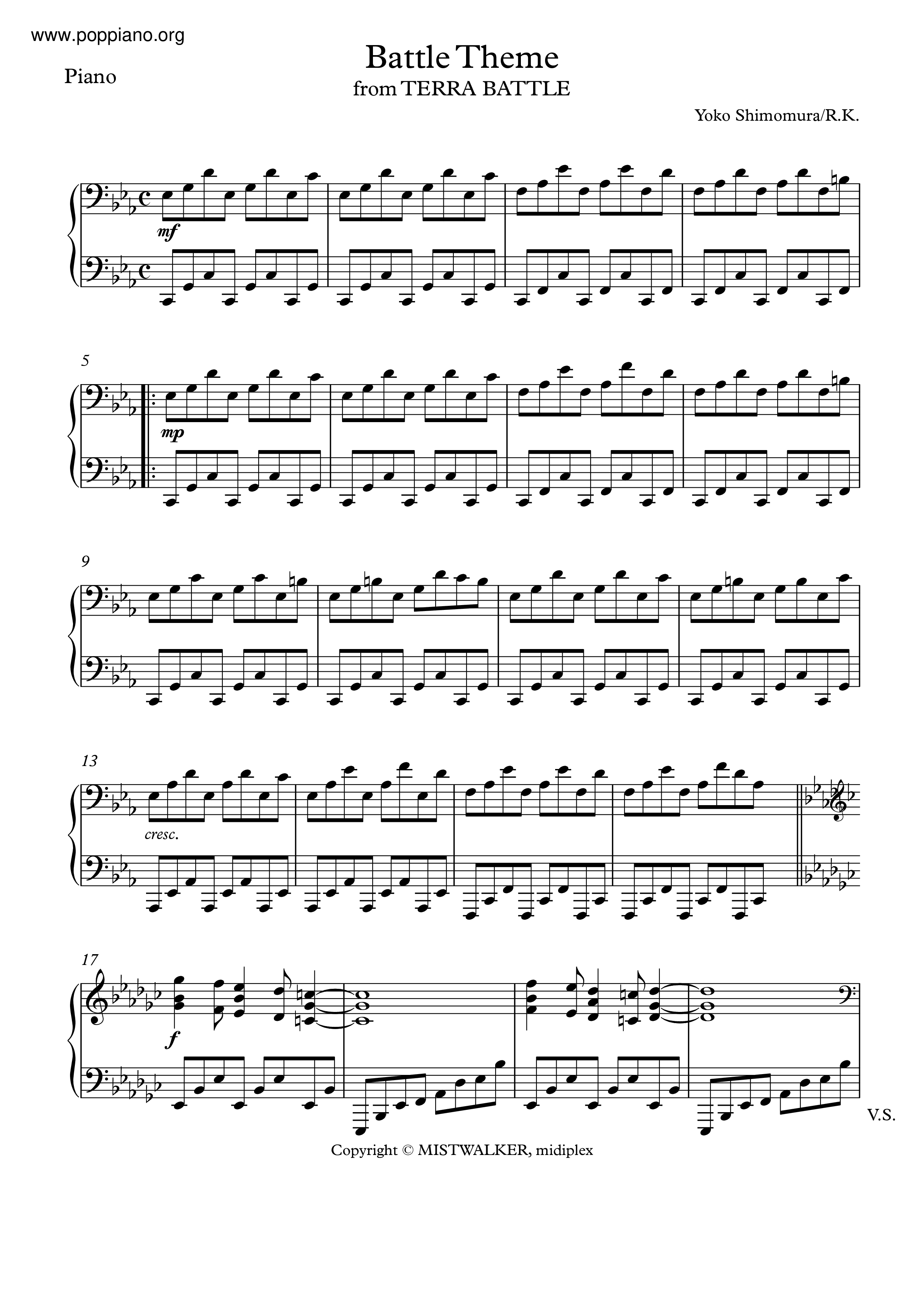 Battle Theme Score