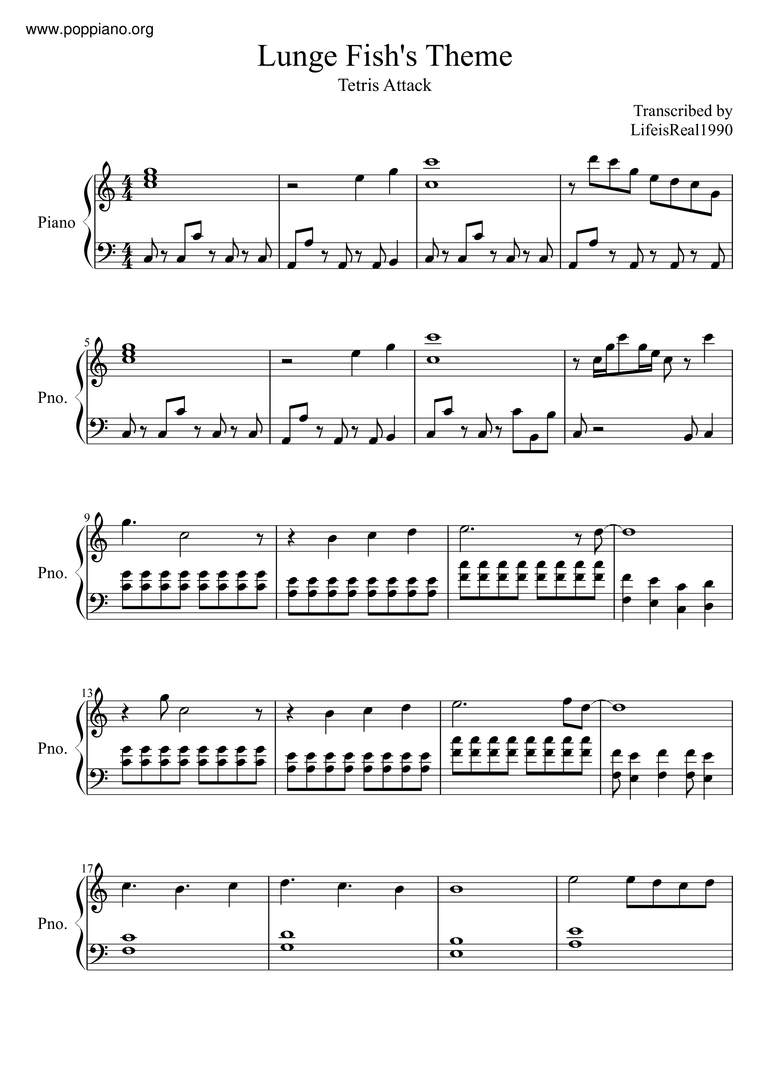 Lunge Fish's Theme Score
