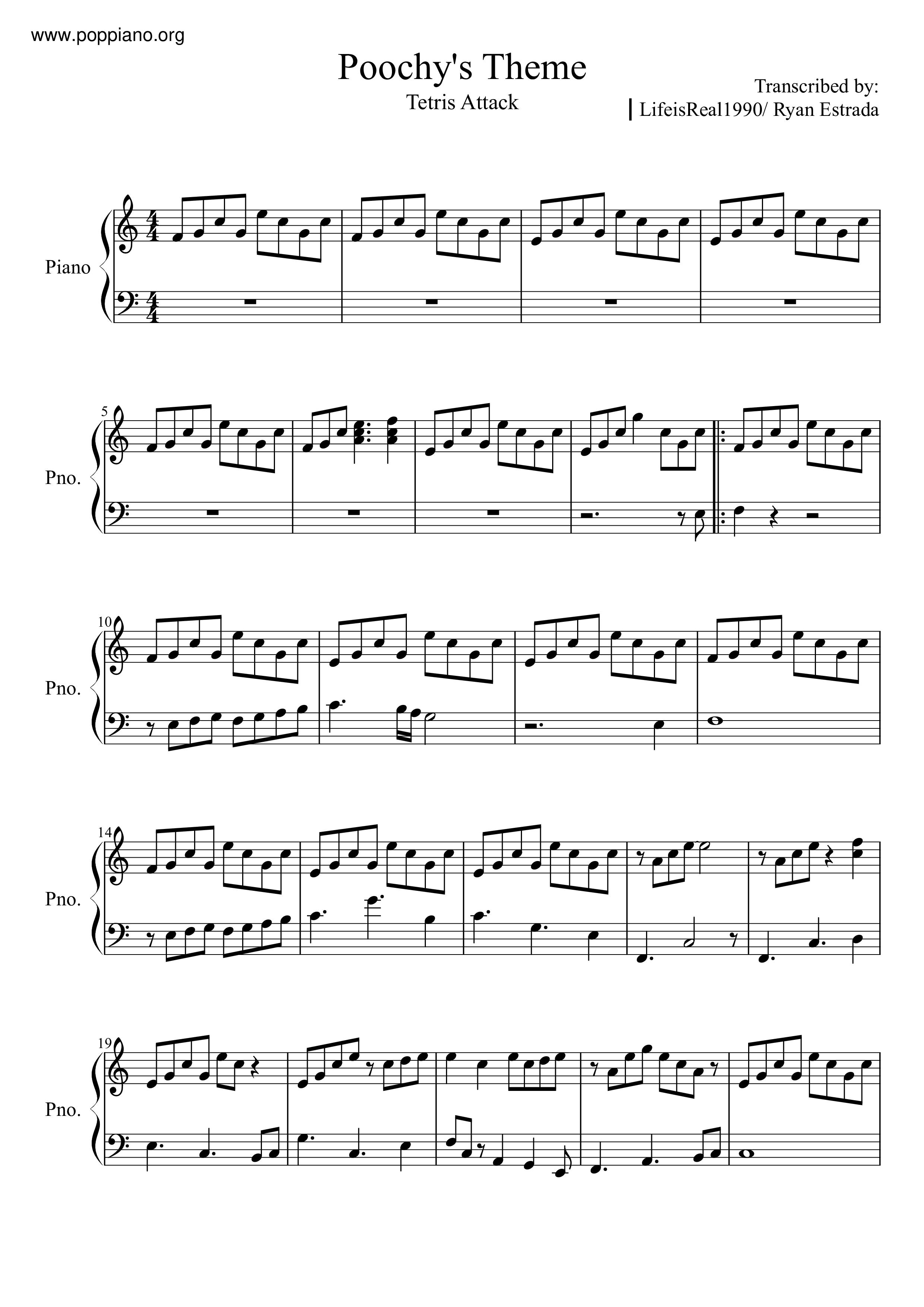 Poochy's Theme Score