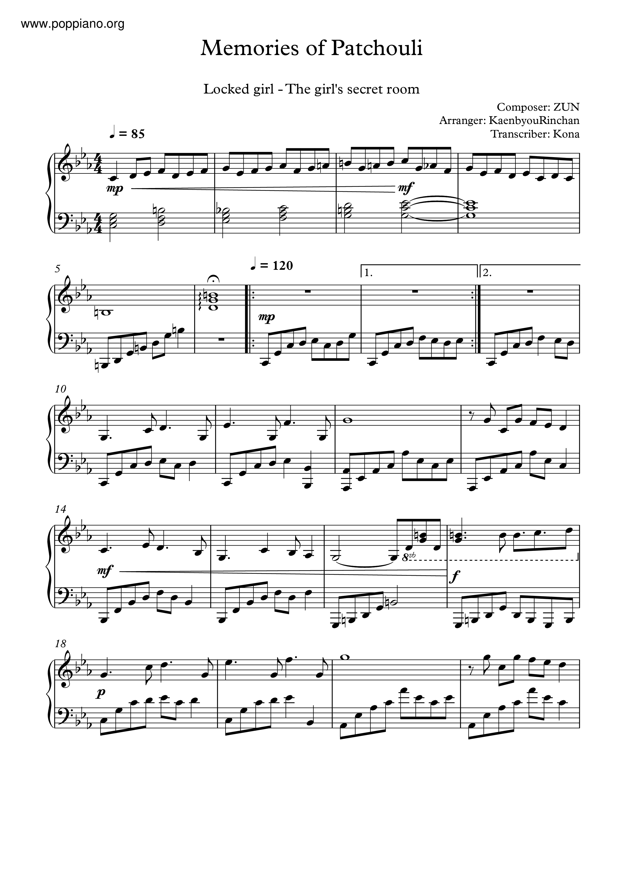 Locked Girl - The Girl's Secret Room Score