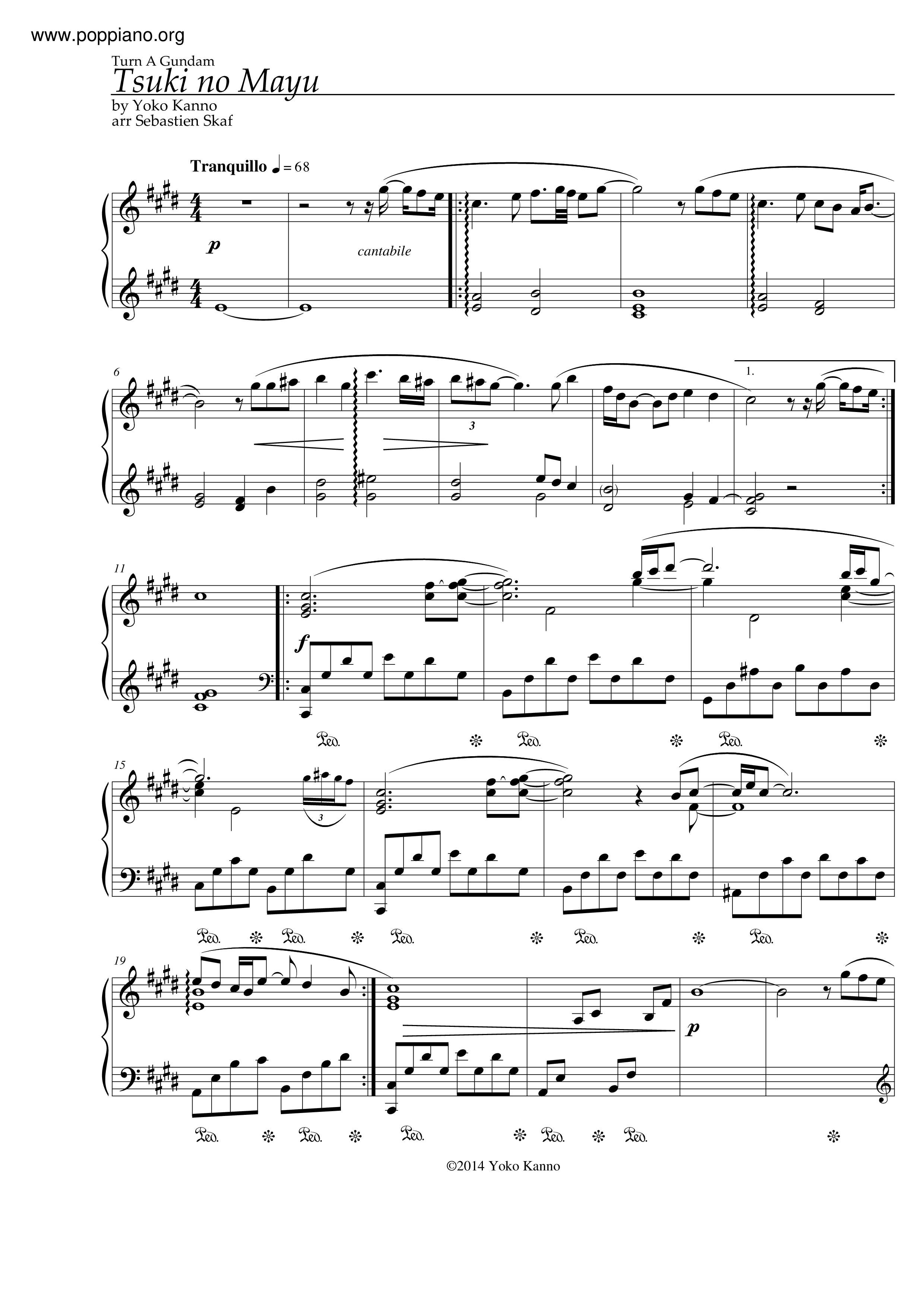 Tsuki No Mayu Score