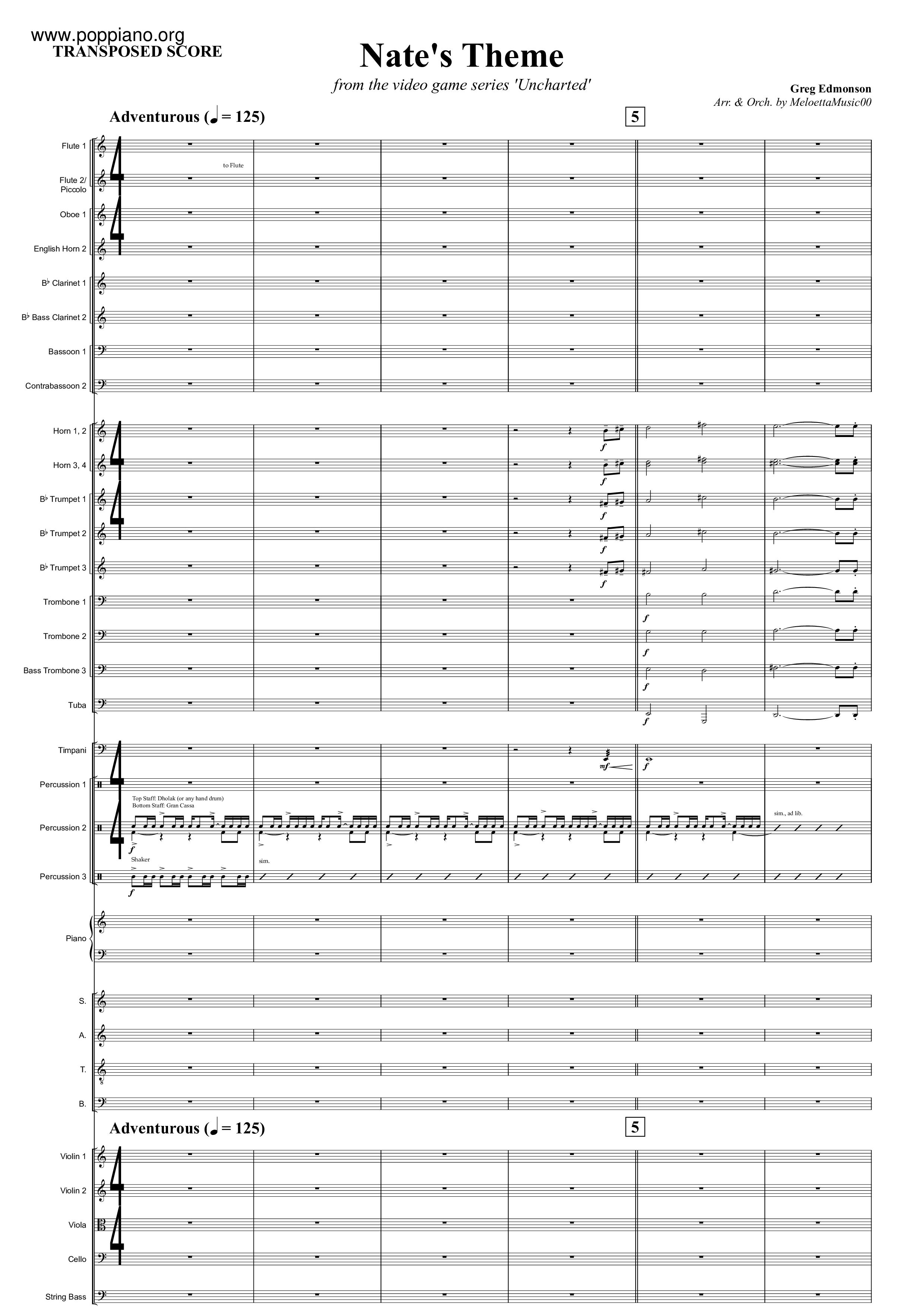 Nate's Theme Score