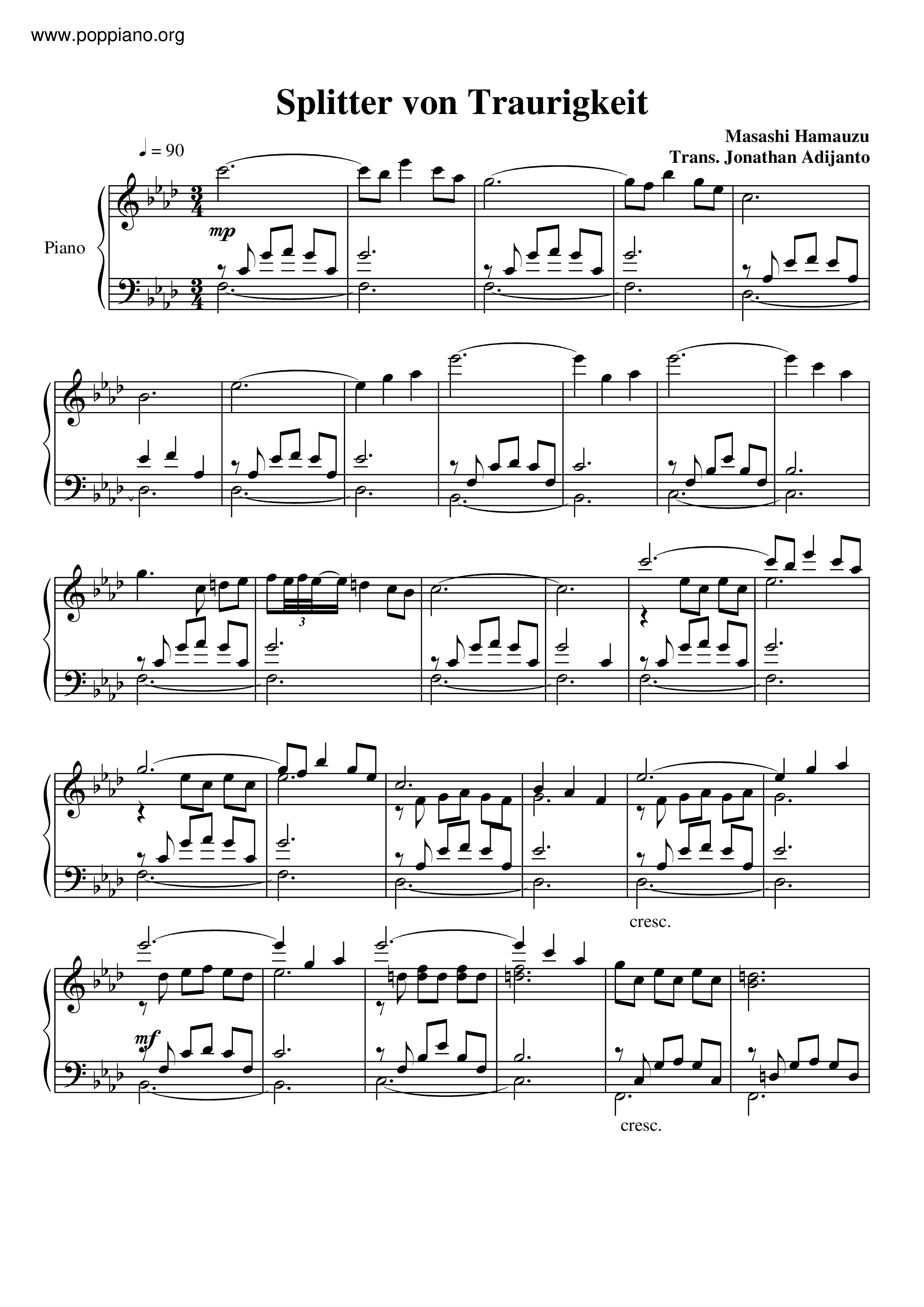 Splitter Von Traurigkeit Score