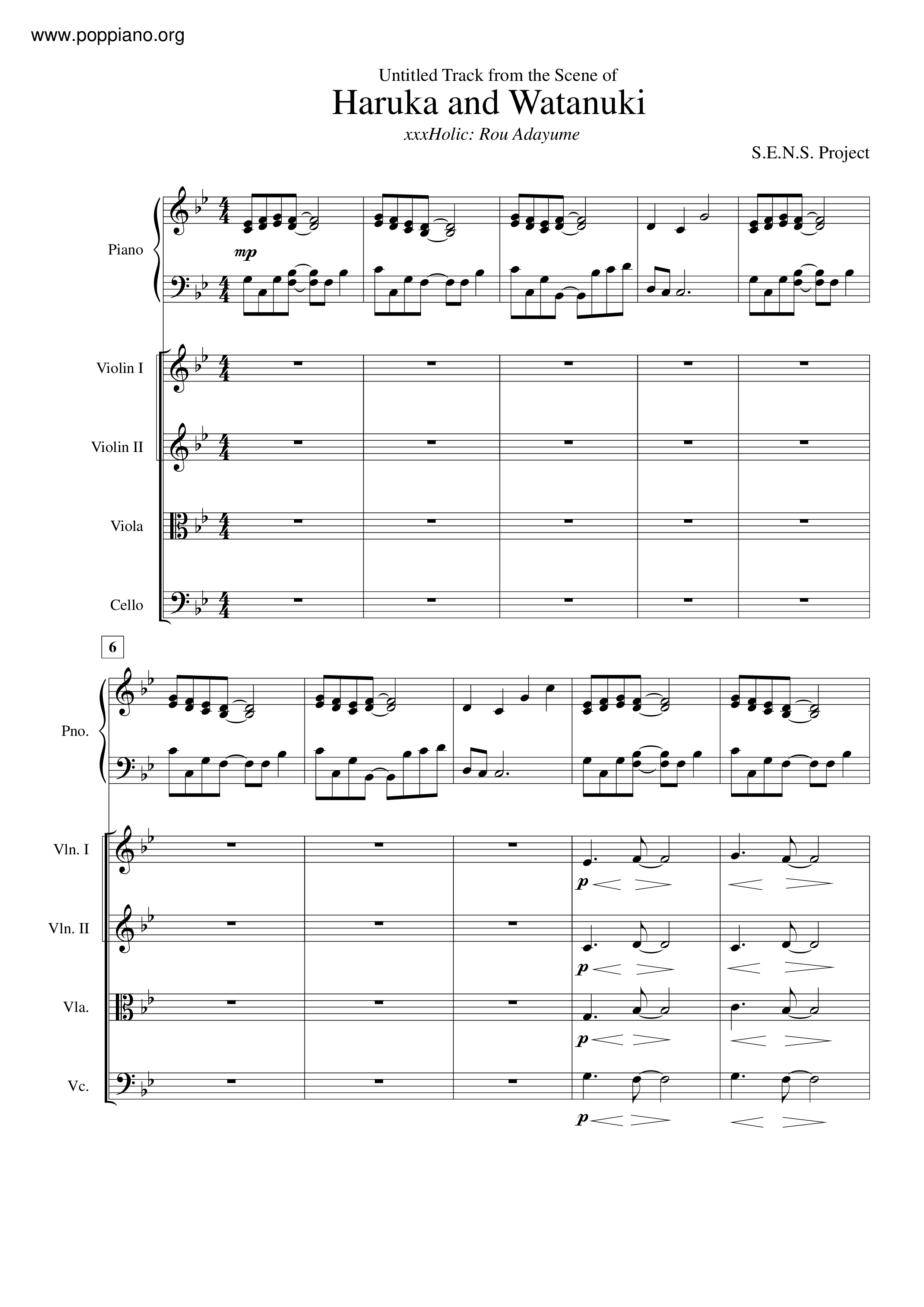 Haruka And Watanuki Score