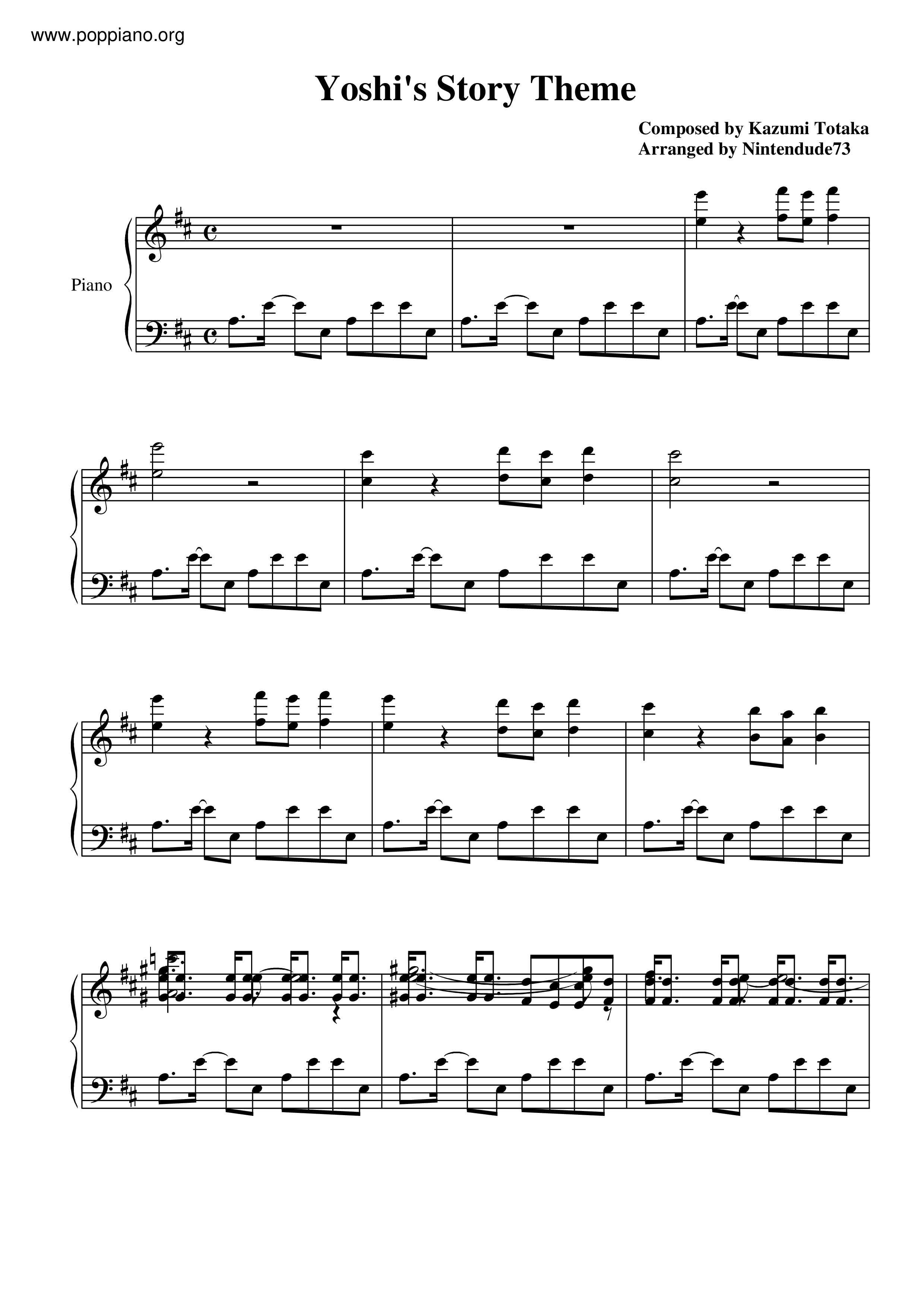 Main Theme Score