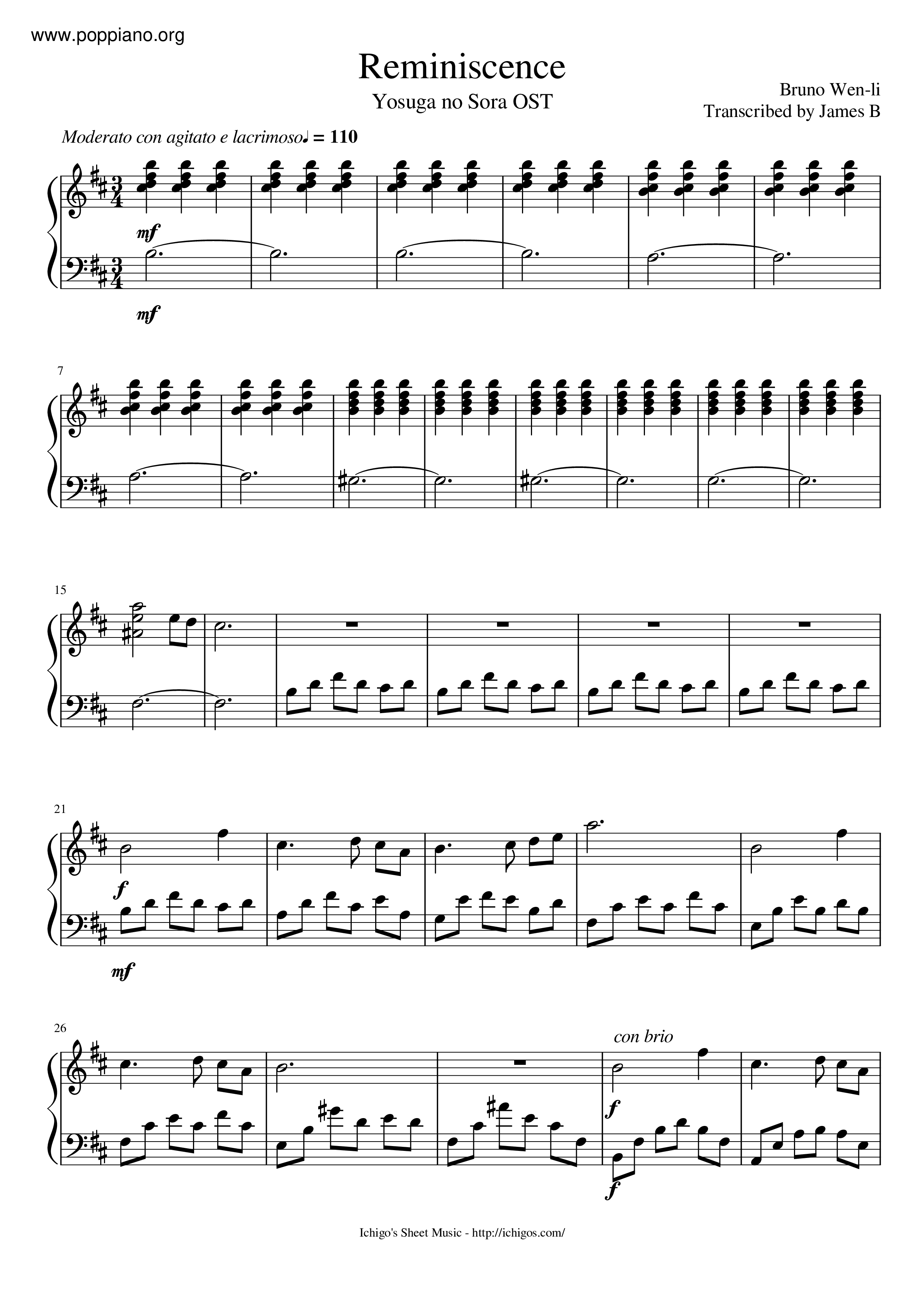 Reminiscence Score