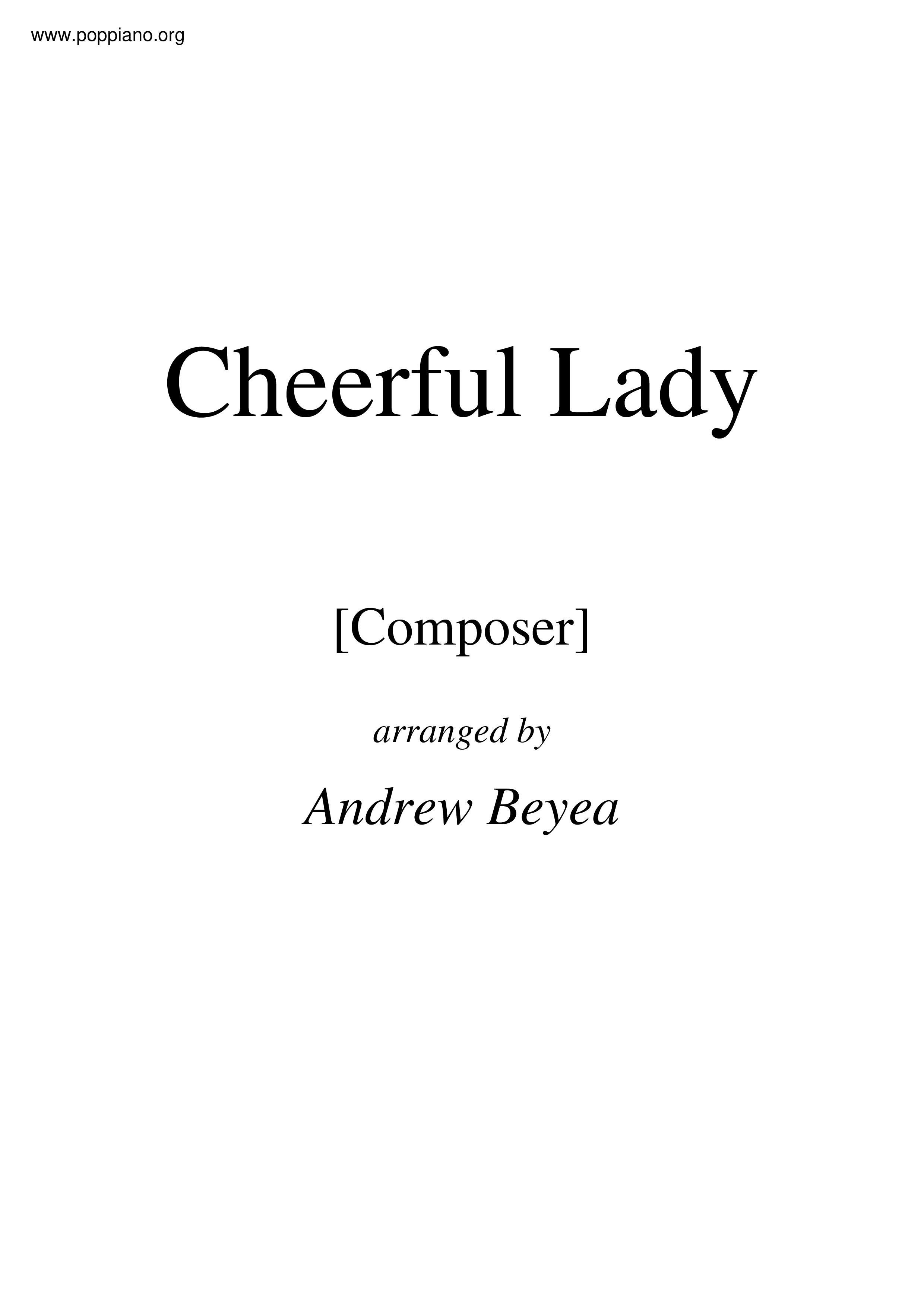Cheerful Lady Score