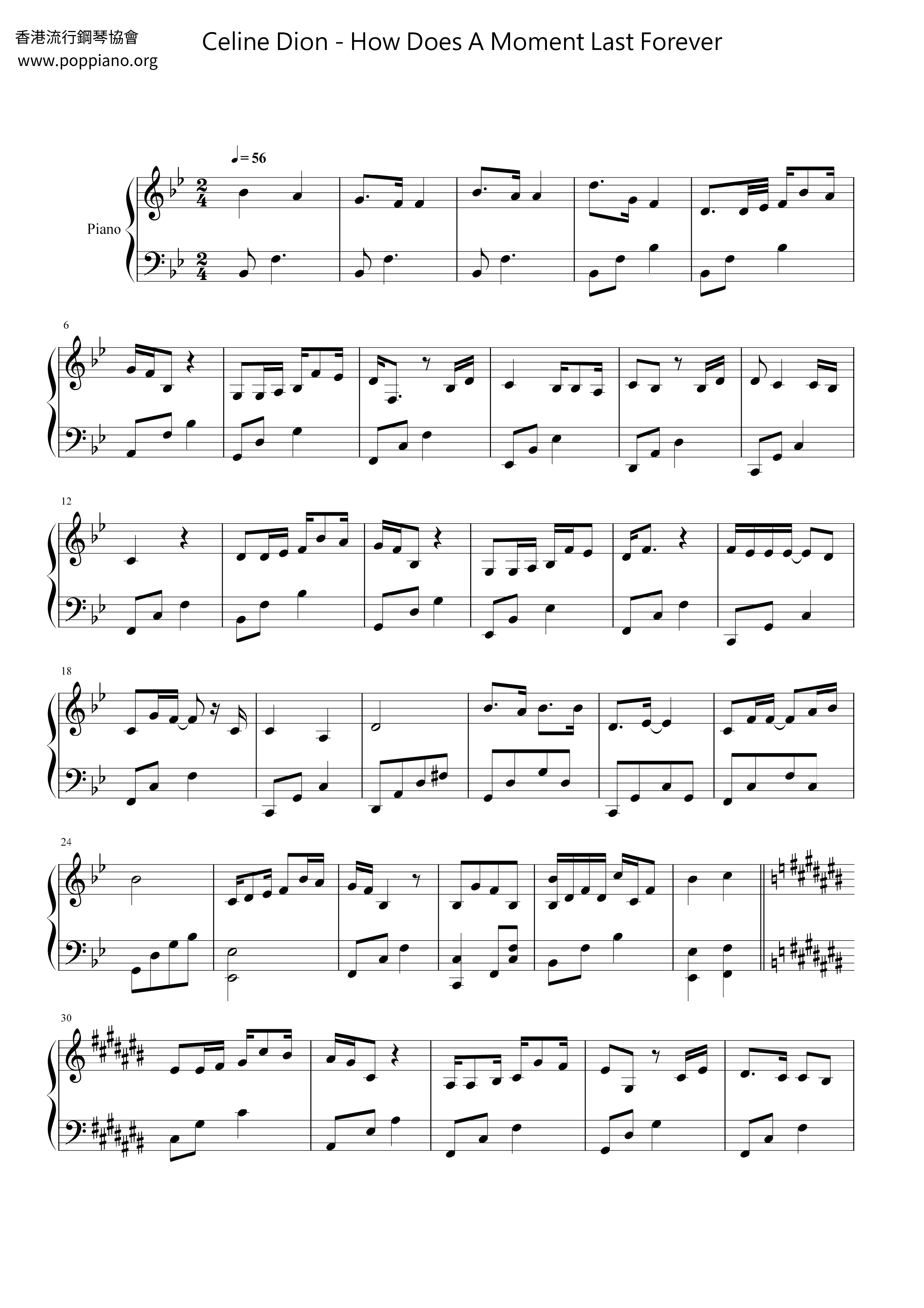Beauty And The Beast - How Does A Moment Last Forever Score