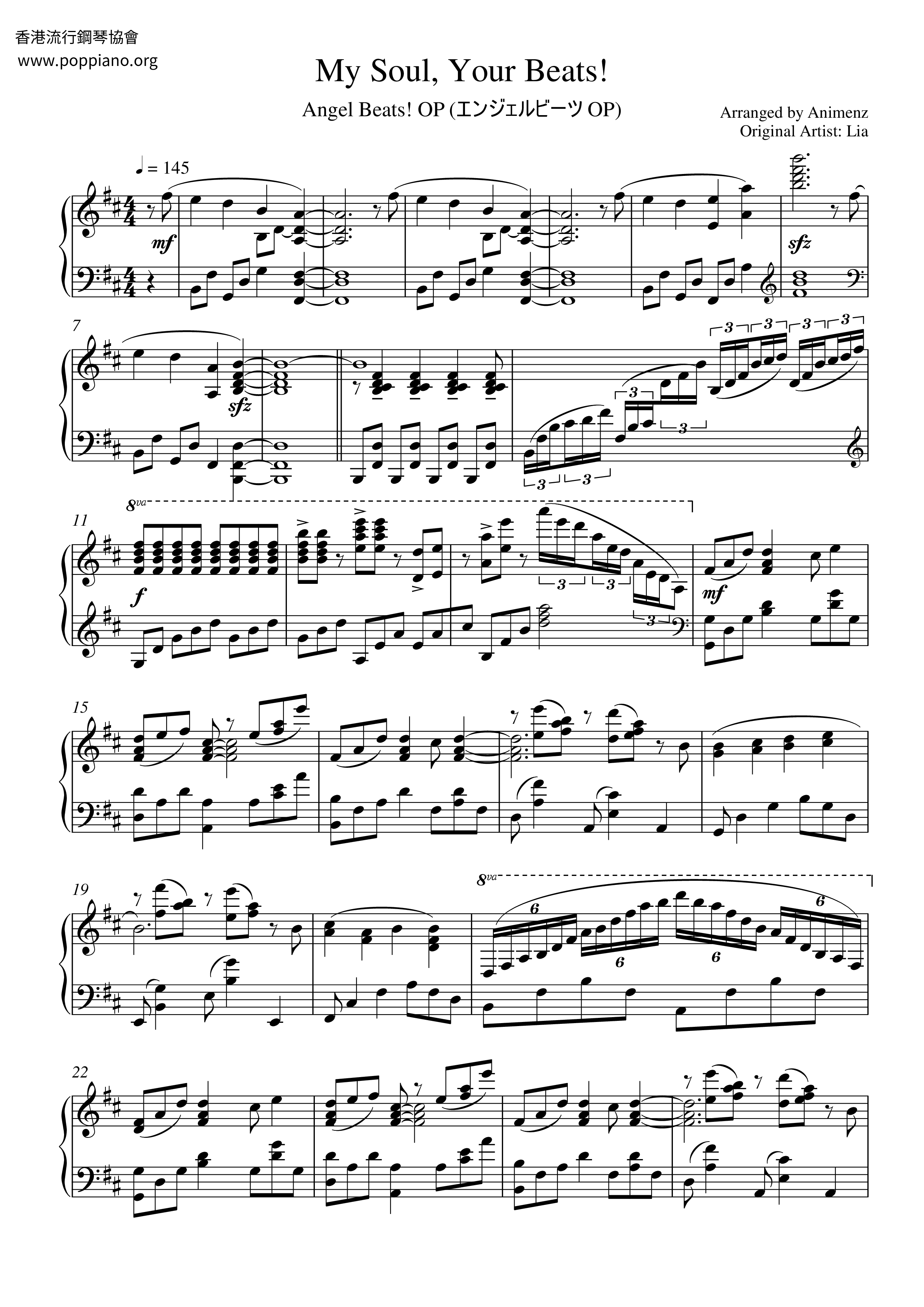 My Soul, Your Beats Score