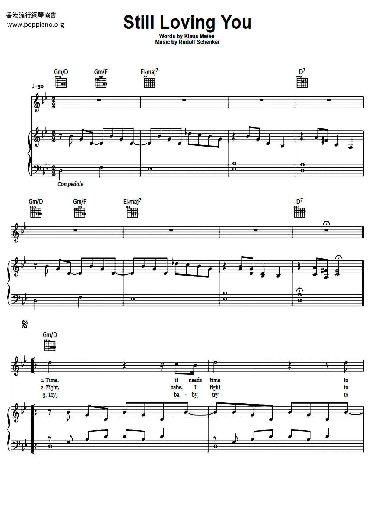 Still Loving You Score