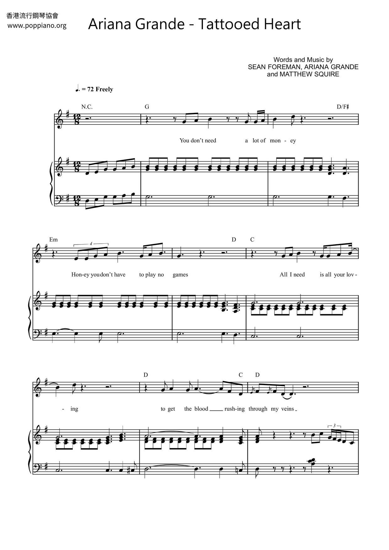 Tattooed Heart Score