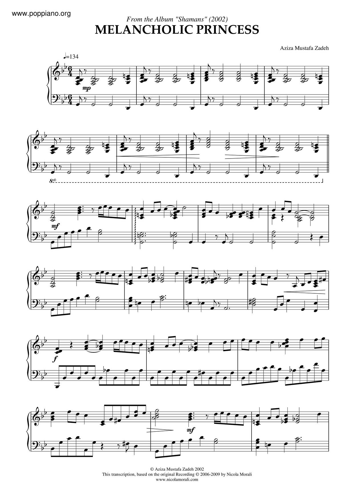 Melancholic Princess Score