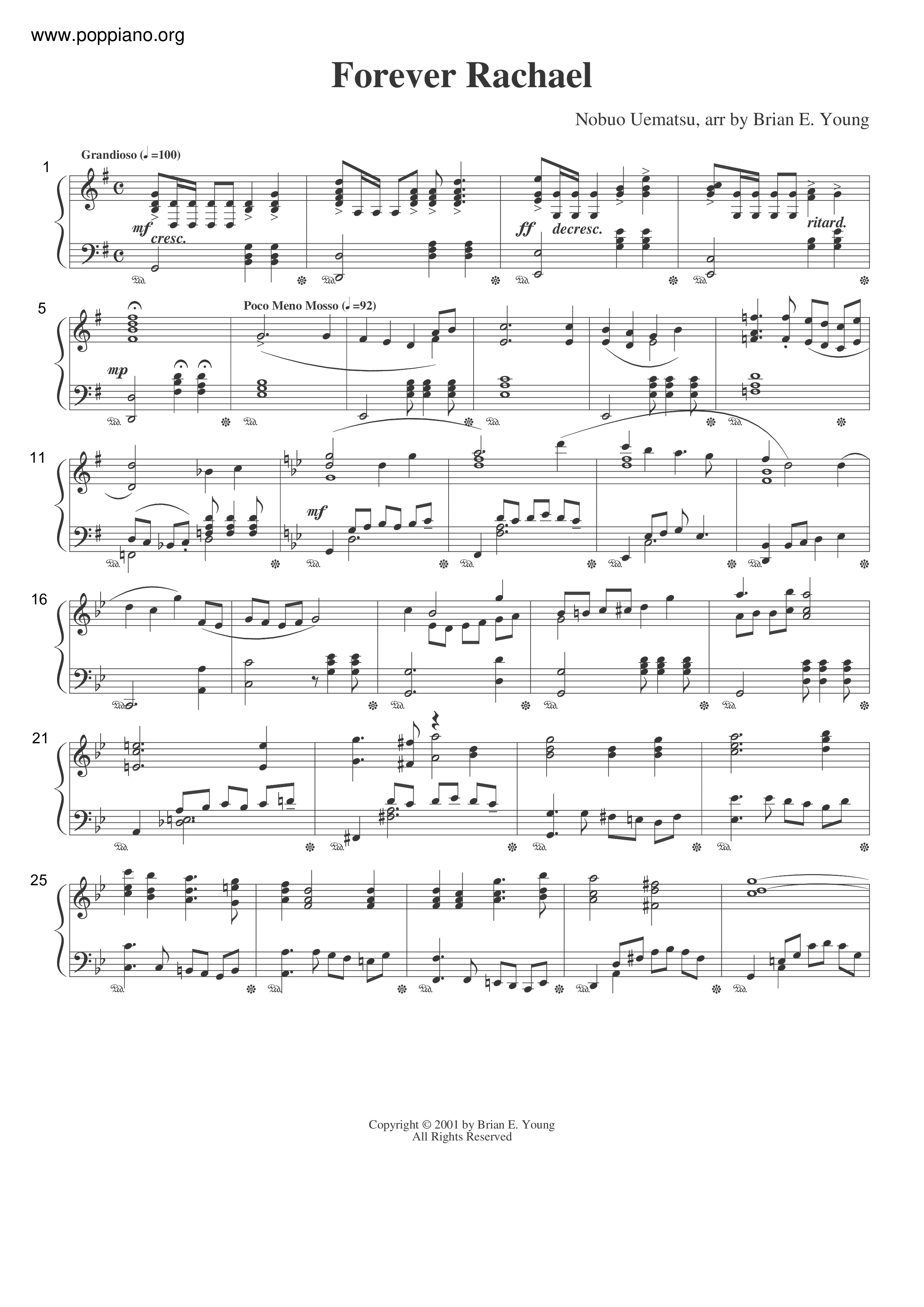 Forever Rachel Score