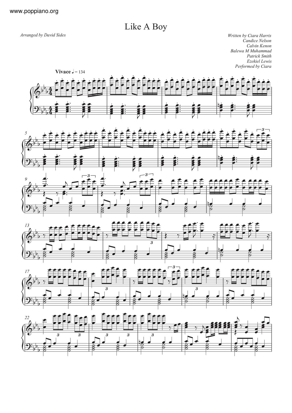 Like A Boy Score