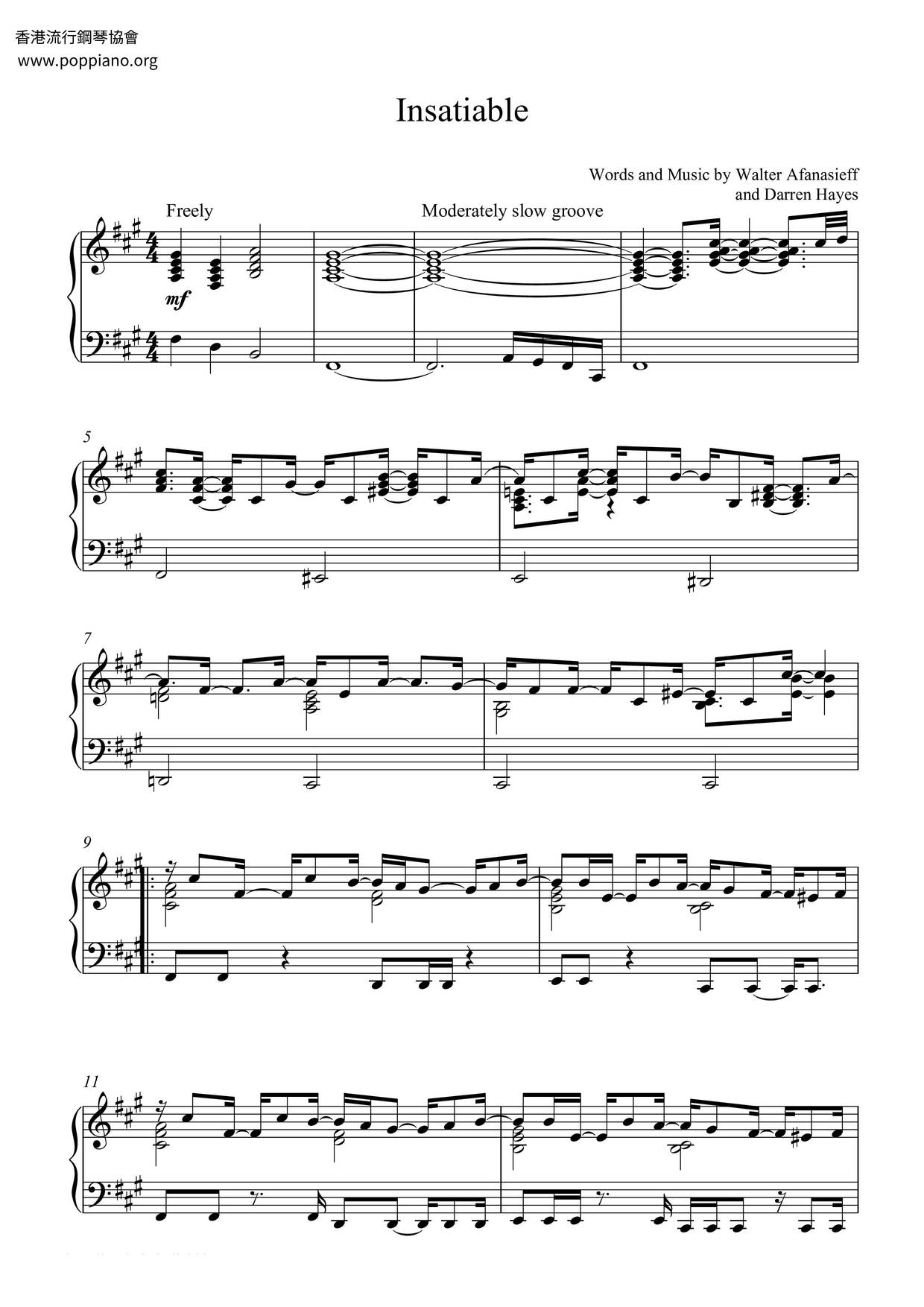 Insatiable Score