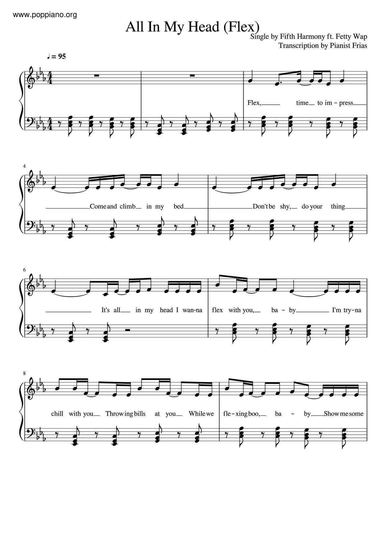 All In My Head Score