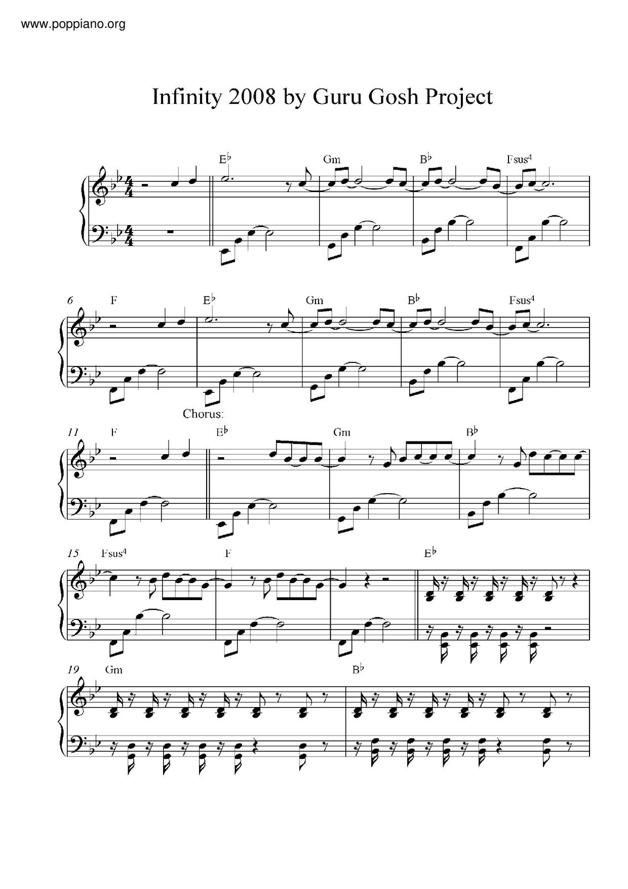 Infinity 2008 Score