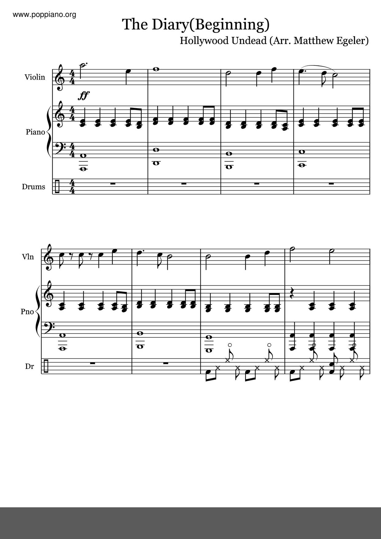 The Diary Score