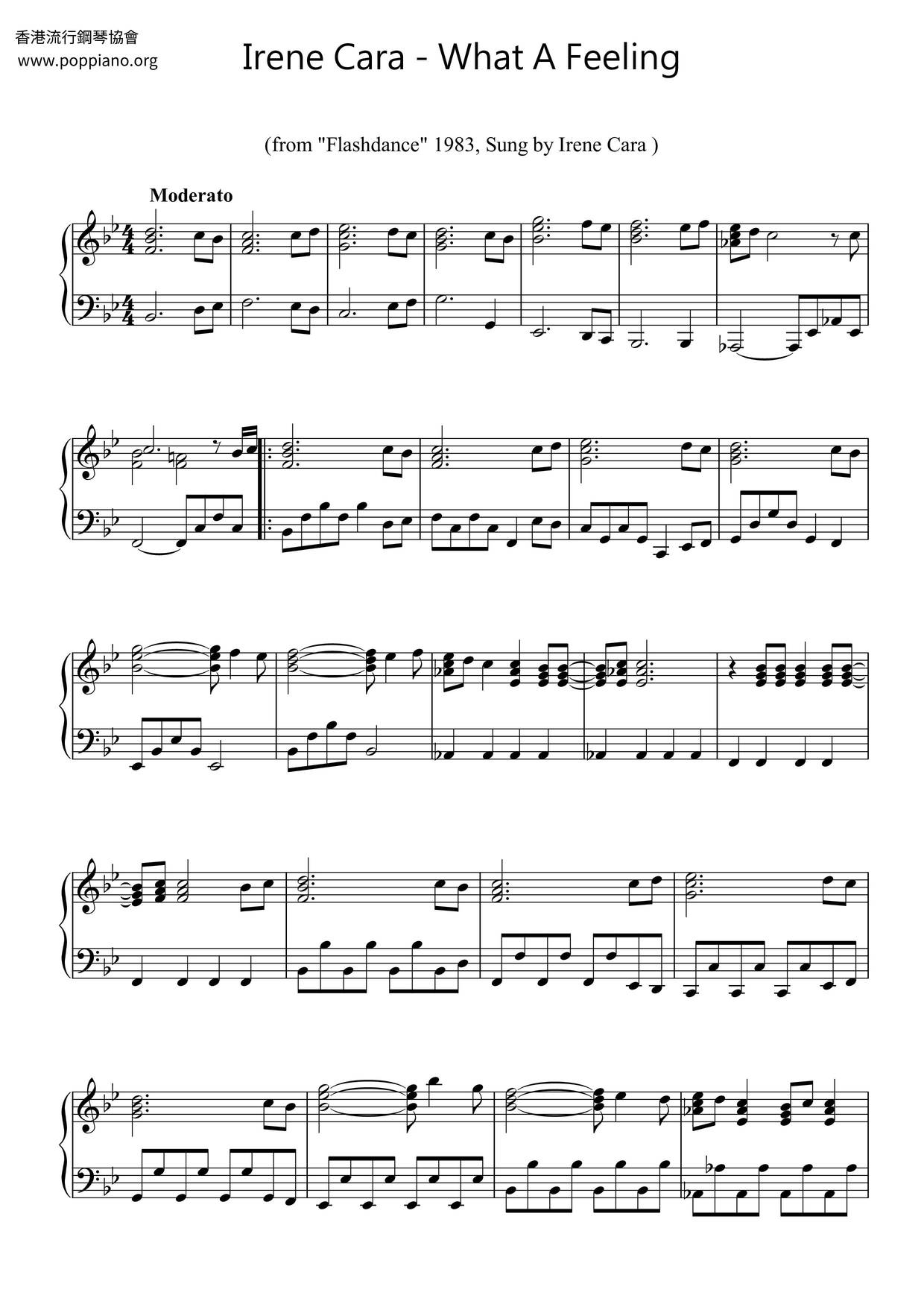 Flashdance - What A Feeling Score