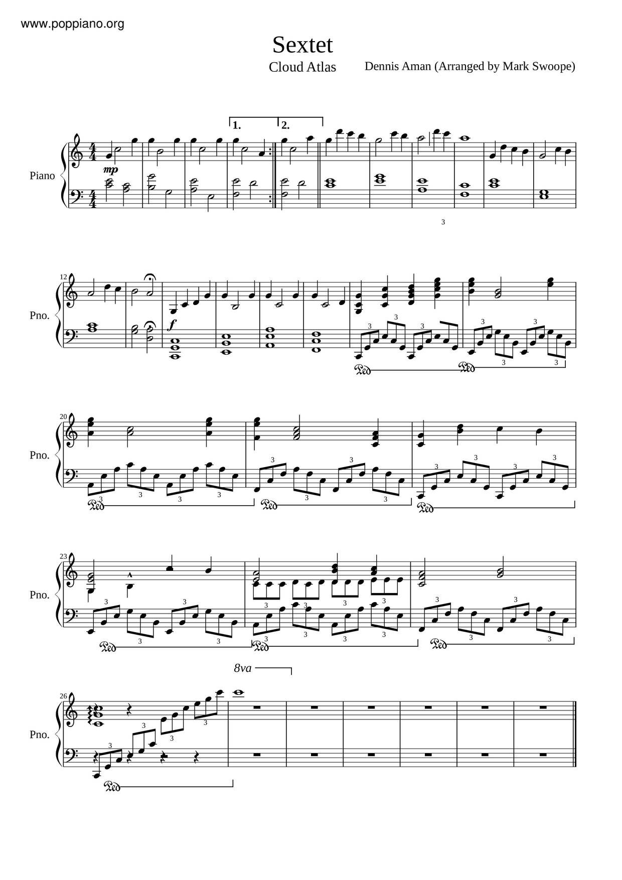 Sextet Score