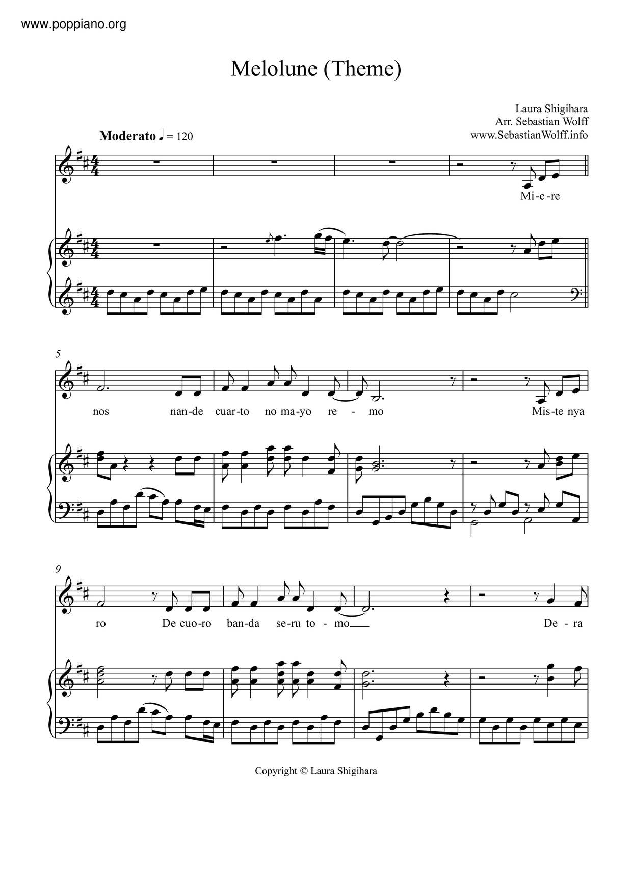 Melolune Theme Score