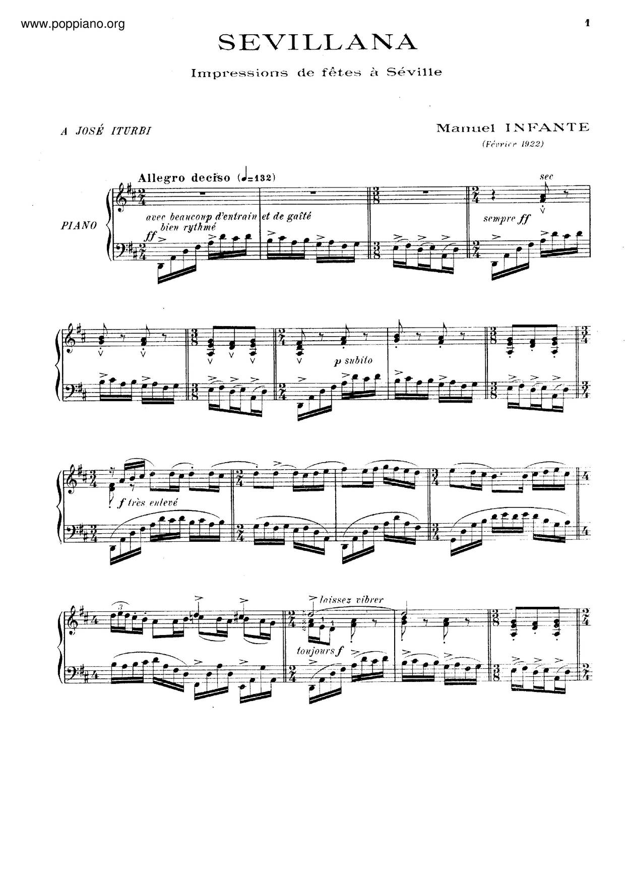 Sevillana Score