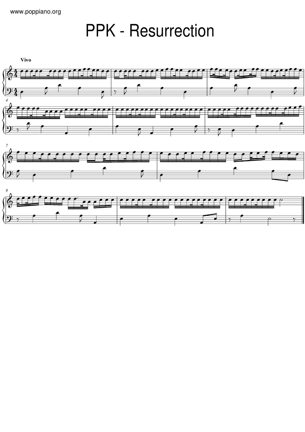 Resurrection Score