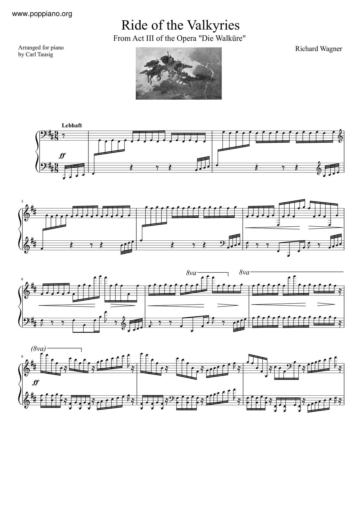 Ride Of The Valkyries Score