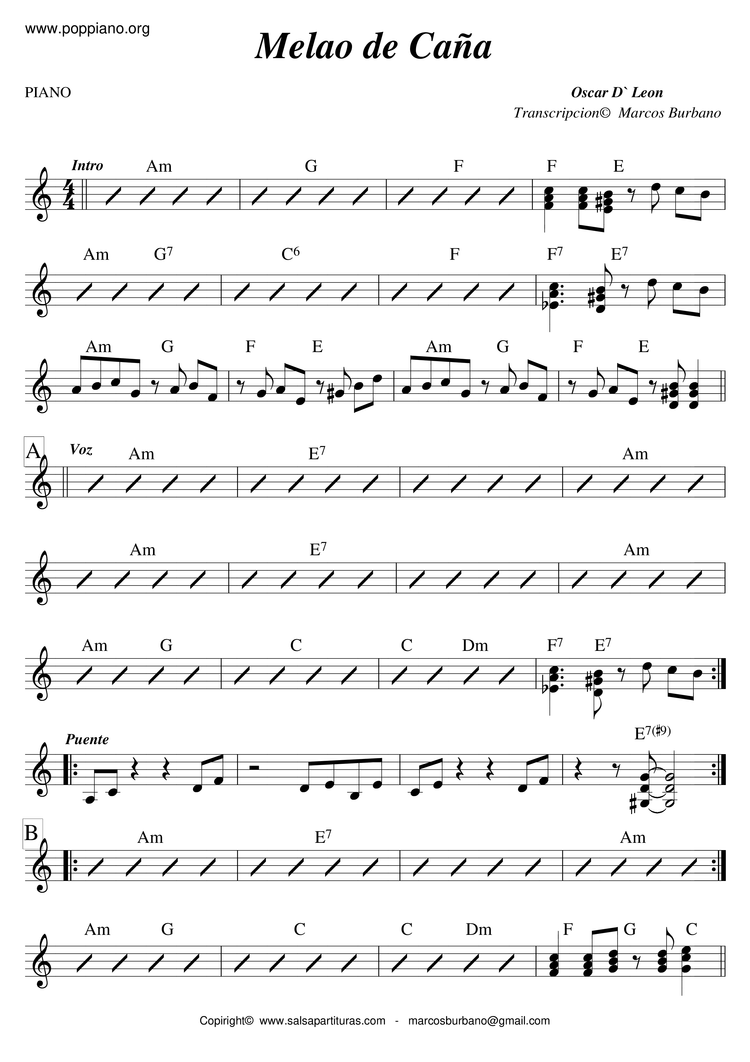 Melao De Cana Score
