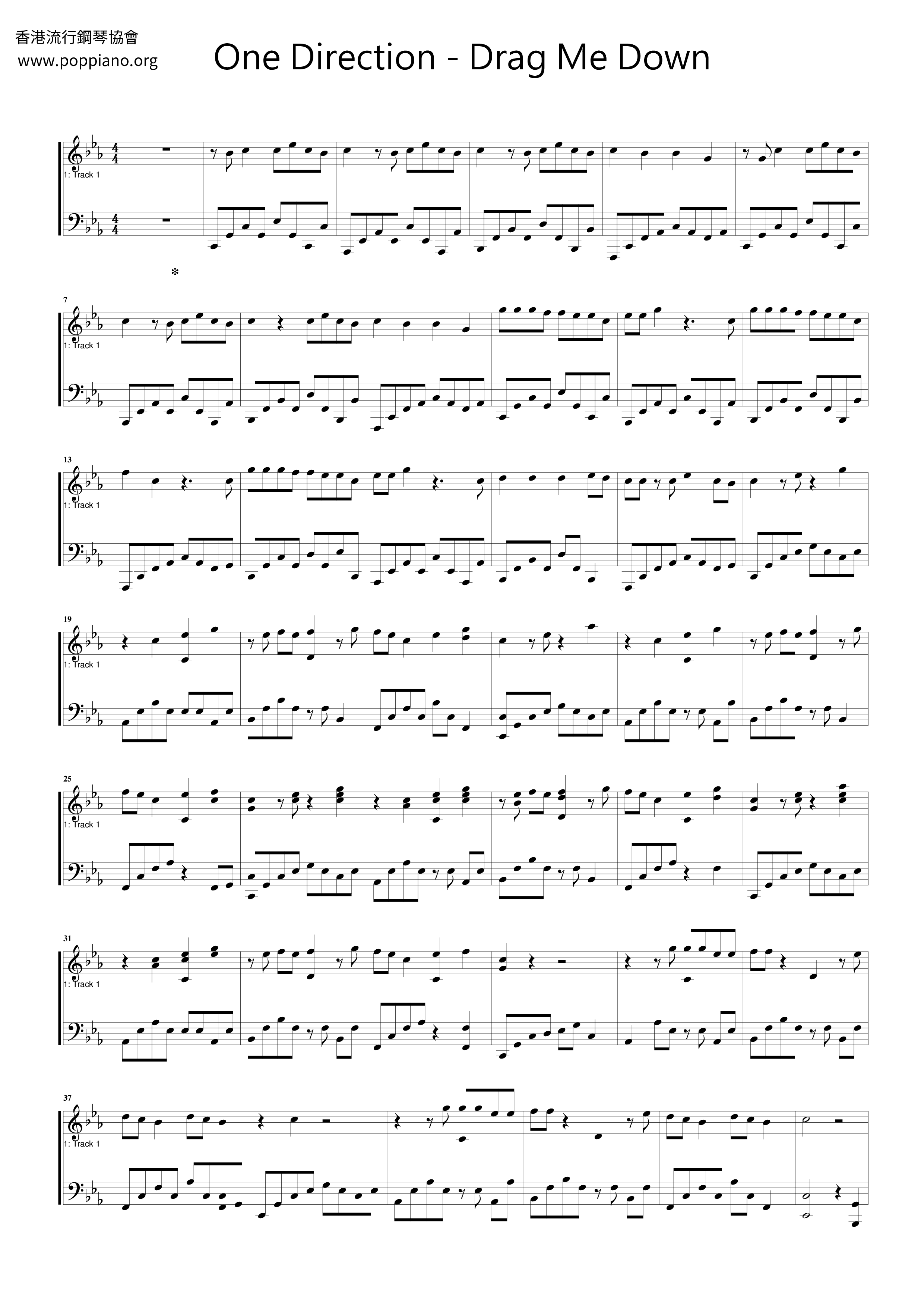 Drag Me Down Score
