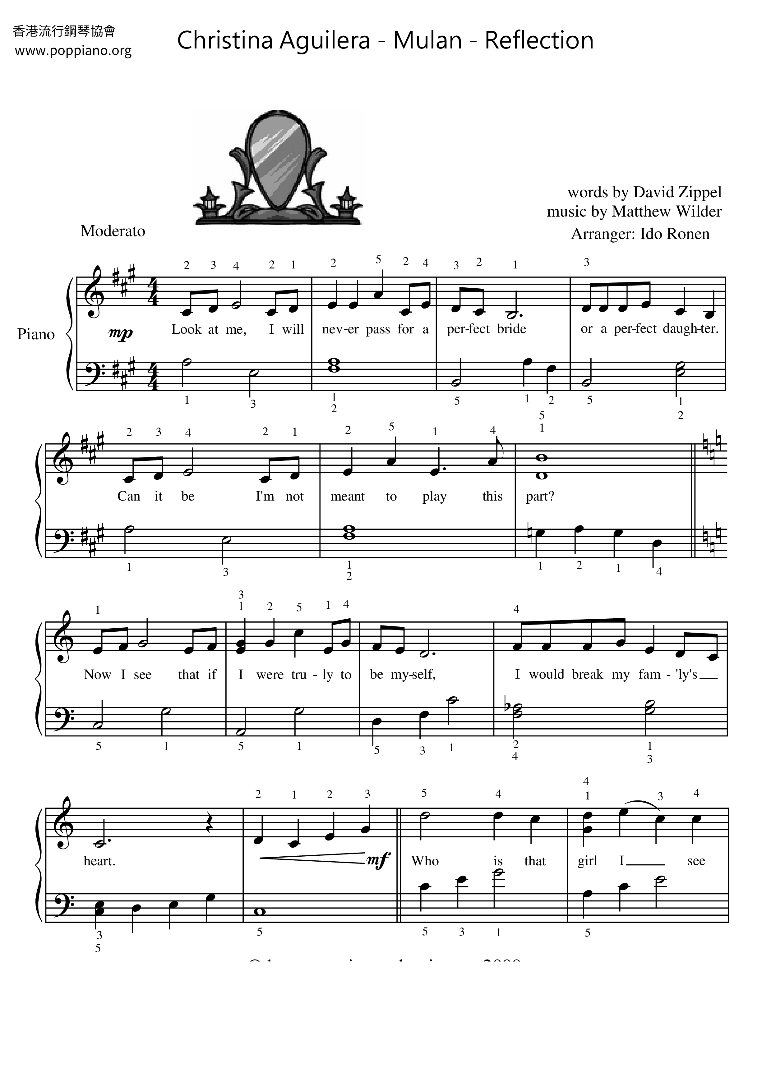 Mulan - Reflection Score