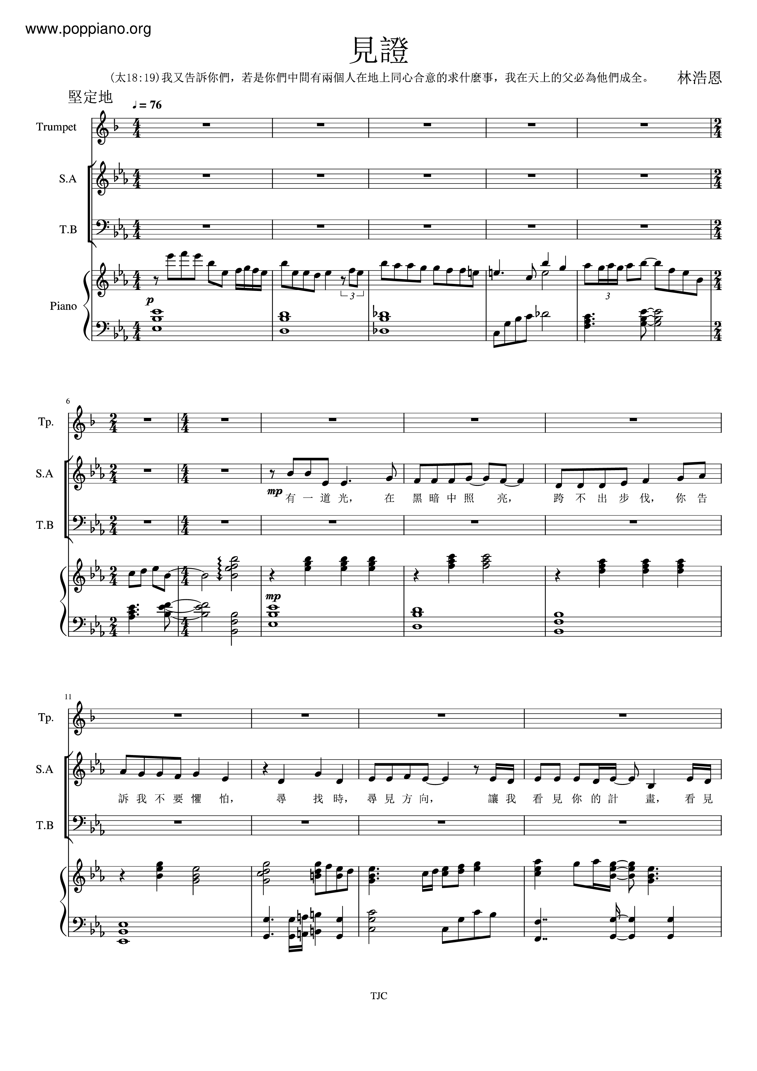 hymnTestimony Sheet Music pdf, Free Score Download ★