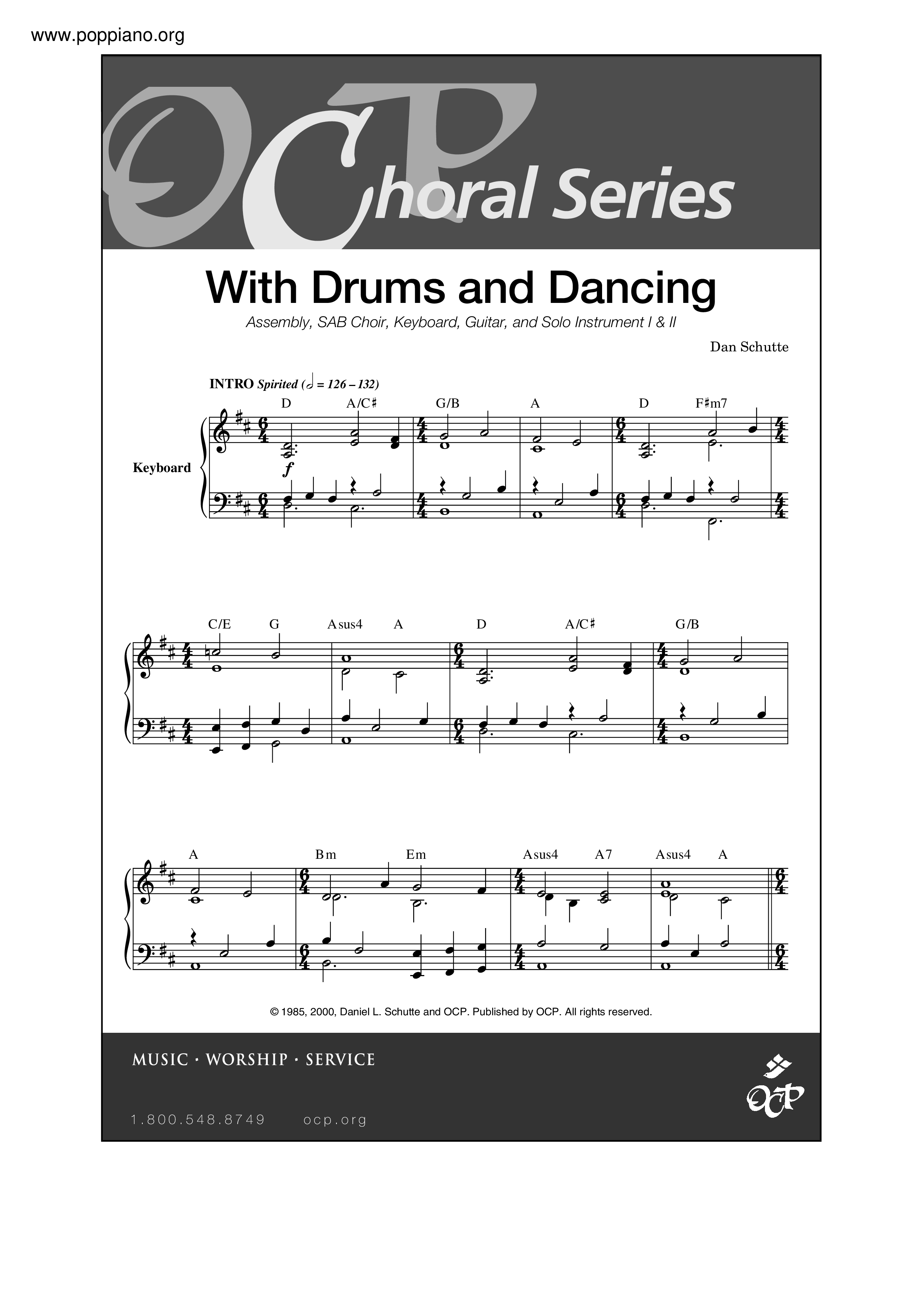 With Drums And Dancing Score
