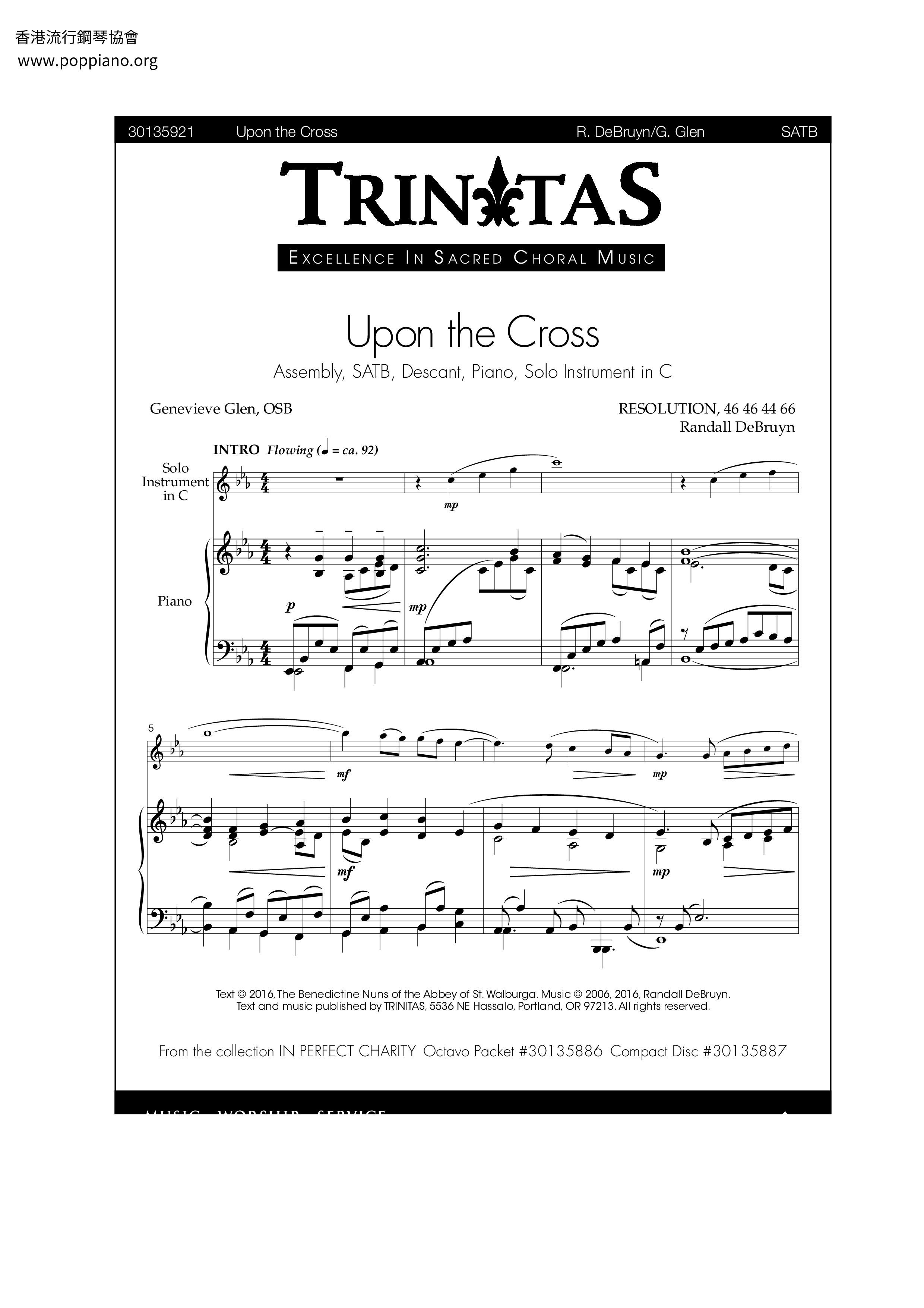 Upon The Cross Score