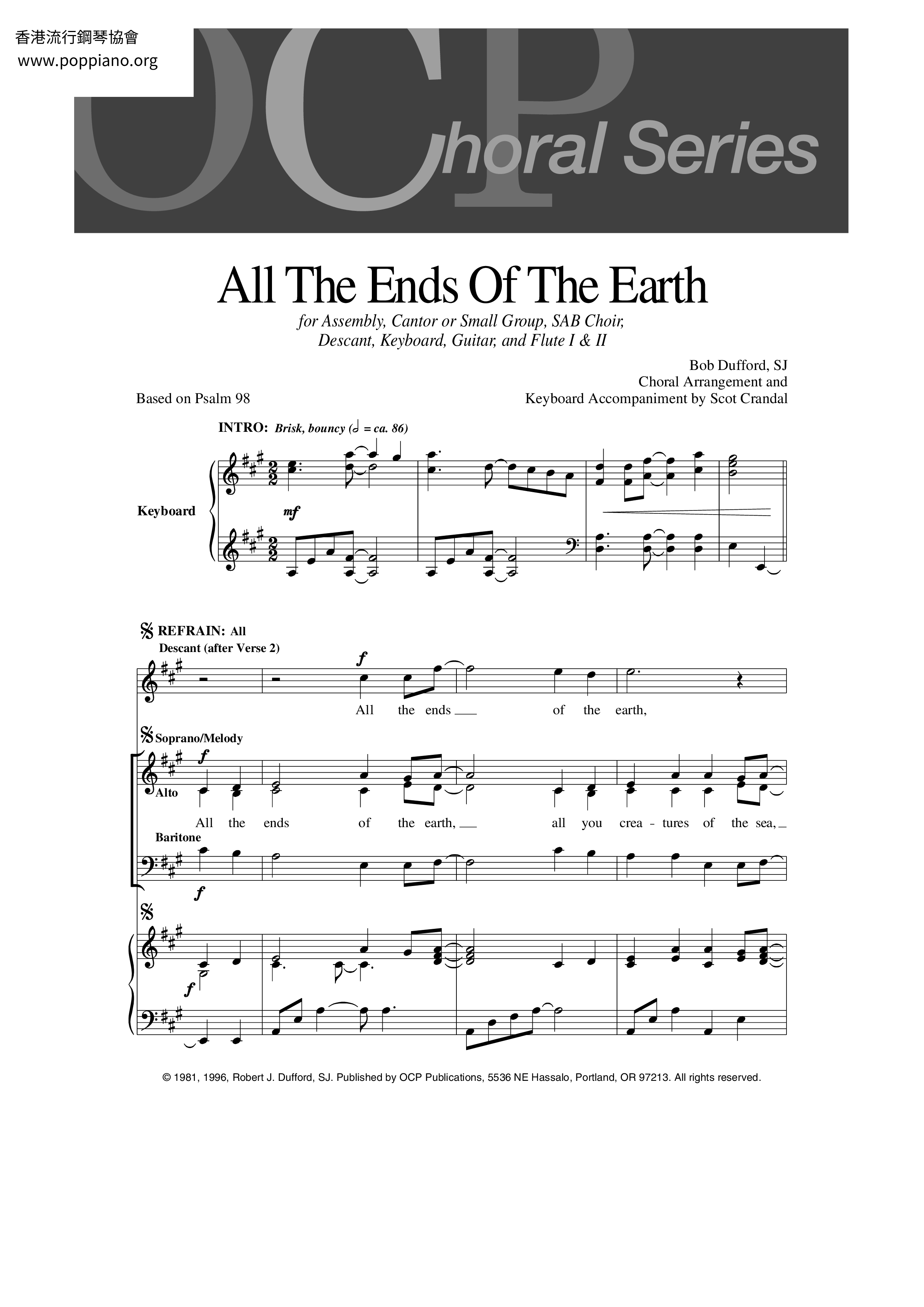 All The Ends Of The Earth Score