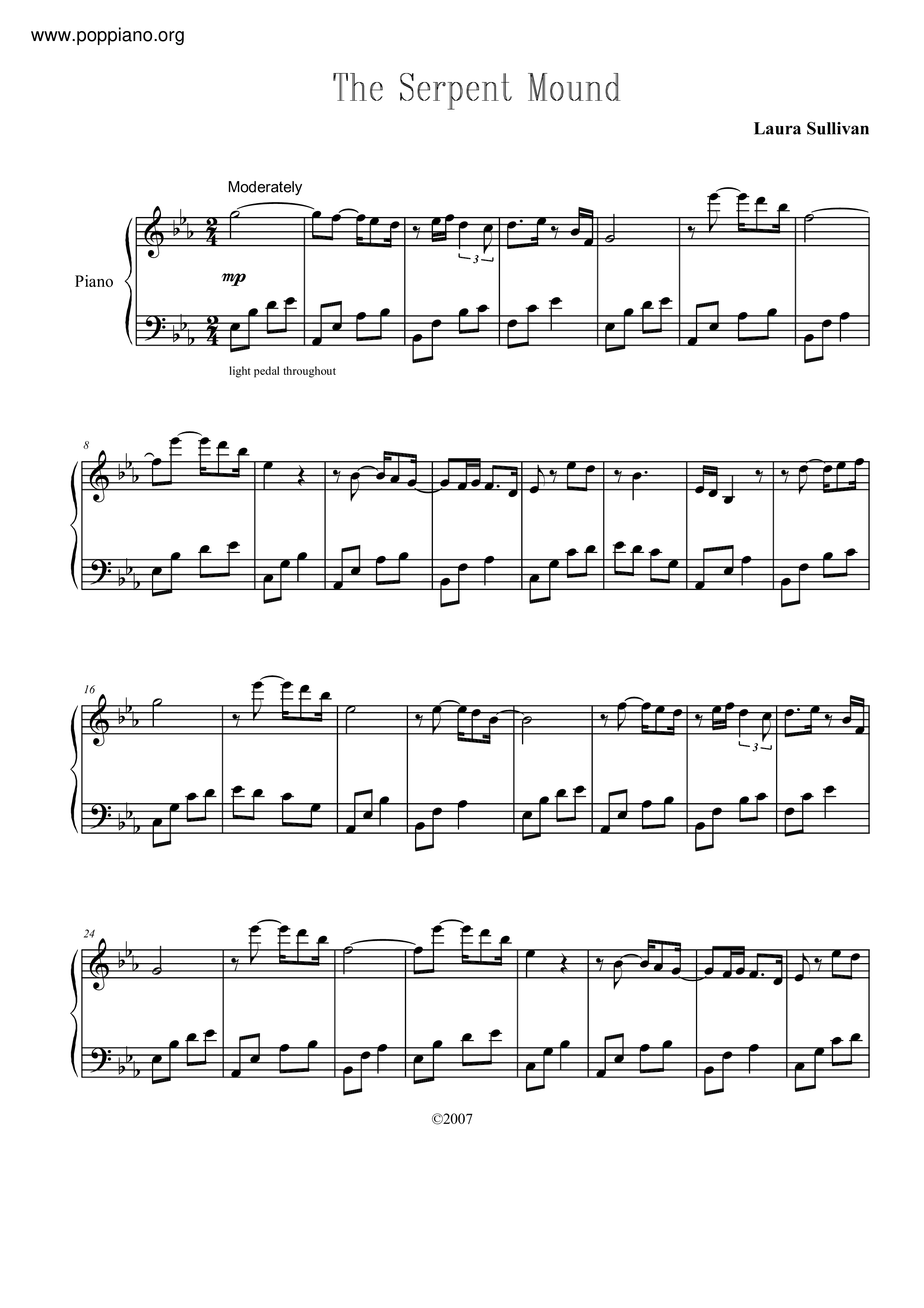 The Serpent Mound Score
