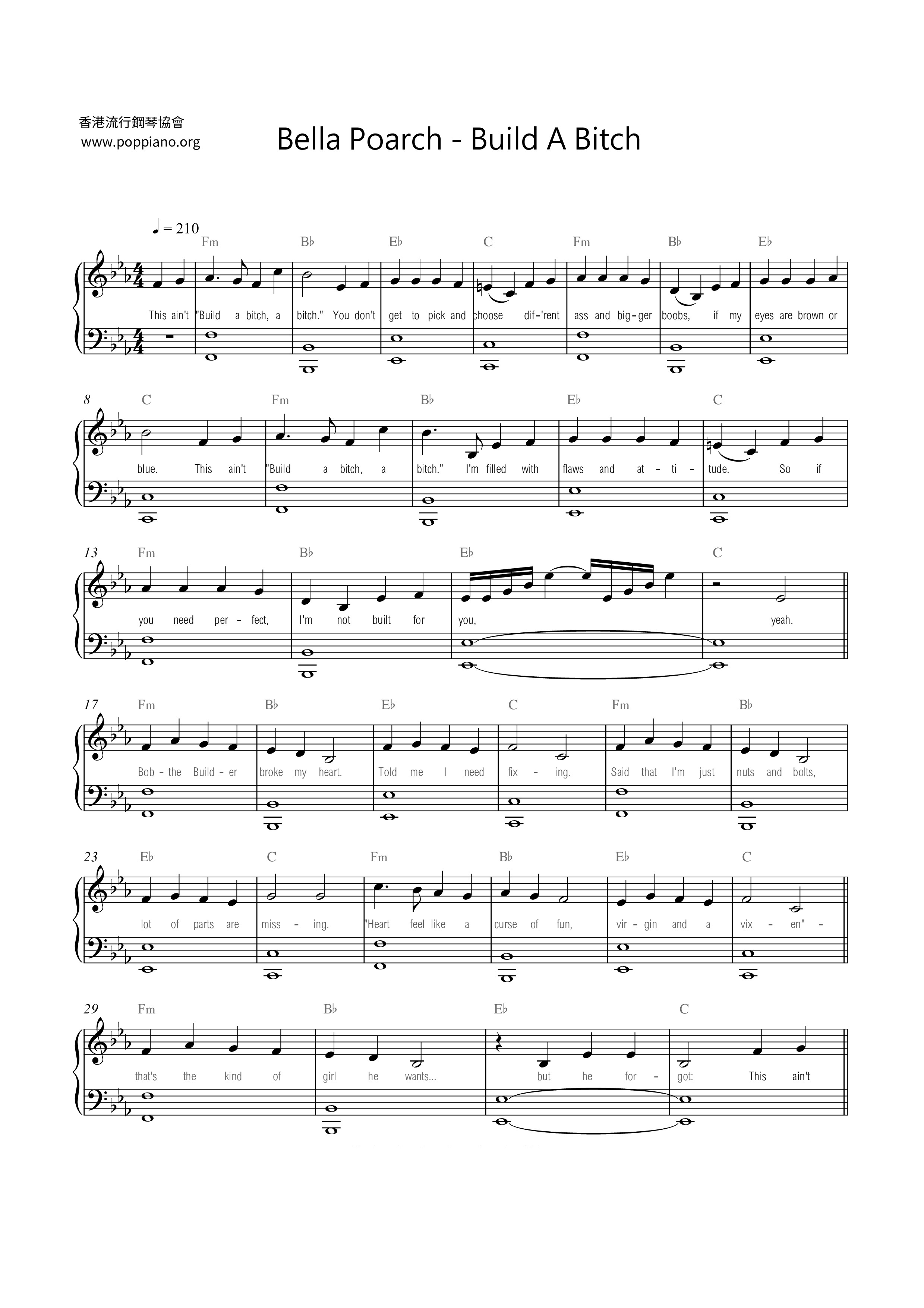 Build A Bitch Score