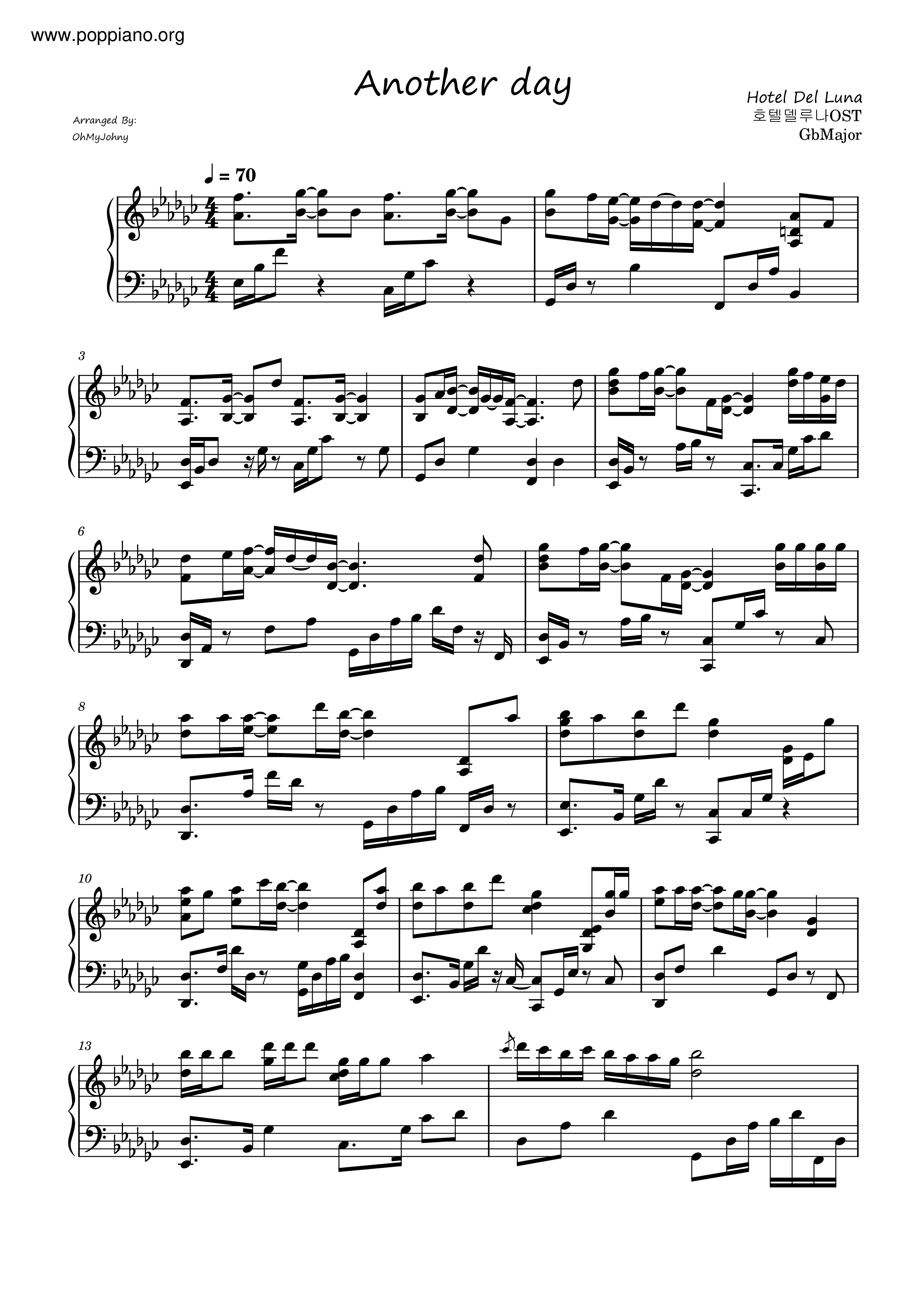 Hotel del Luna - Another Day Score